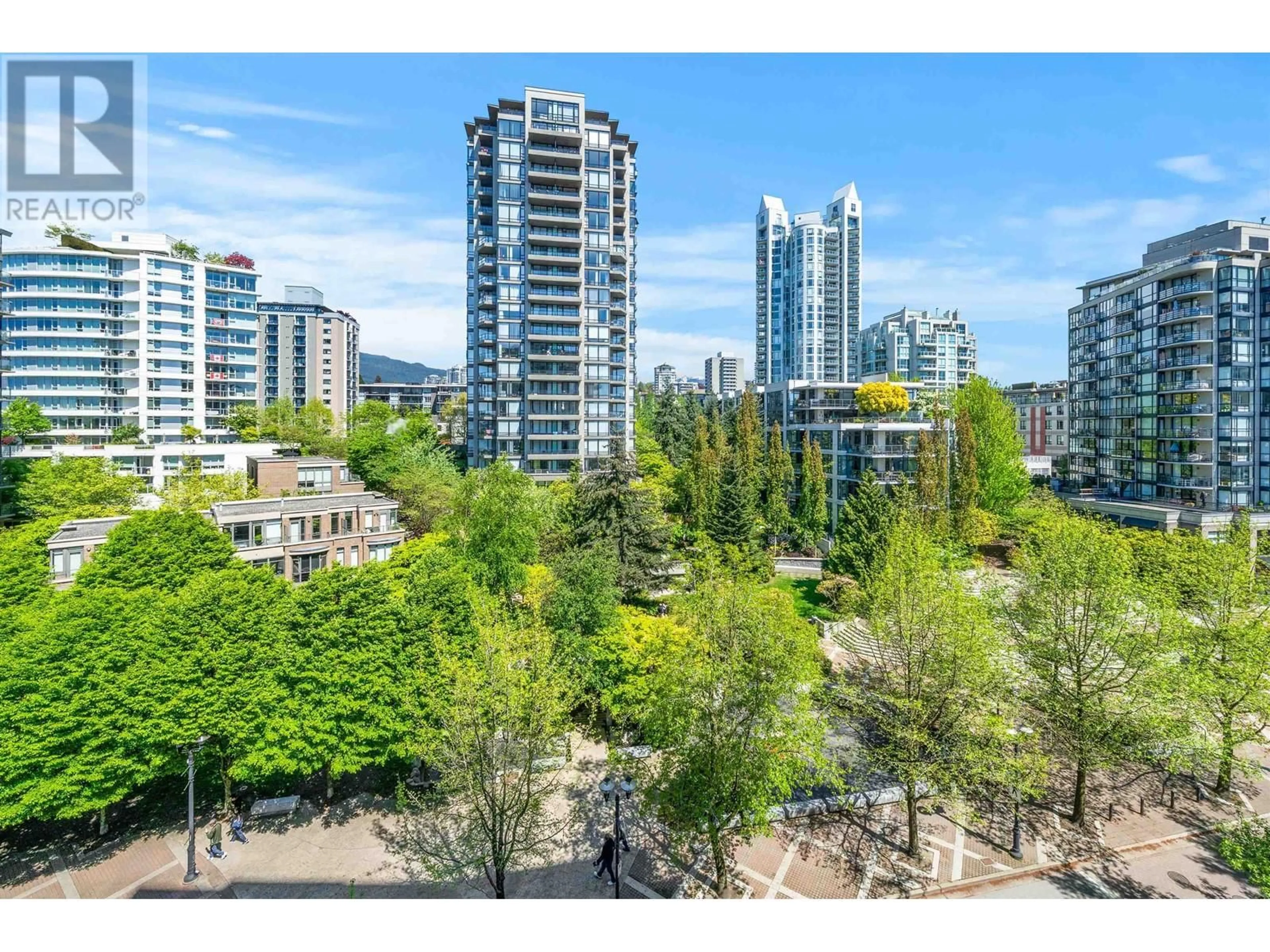A pic from outside/outdoor area/front of a property/back of a property/a pic from drone, city buildings view from balcony for 707 - 155 1ST STREET, North Vancouver British Columbia V7M3N8
