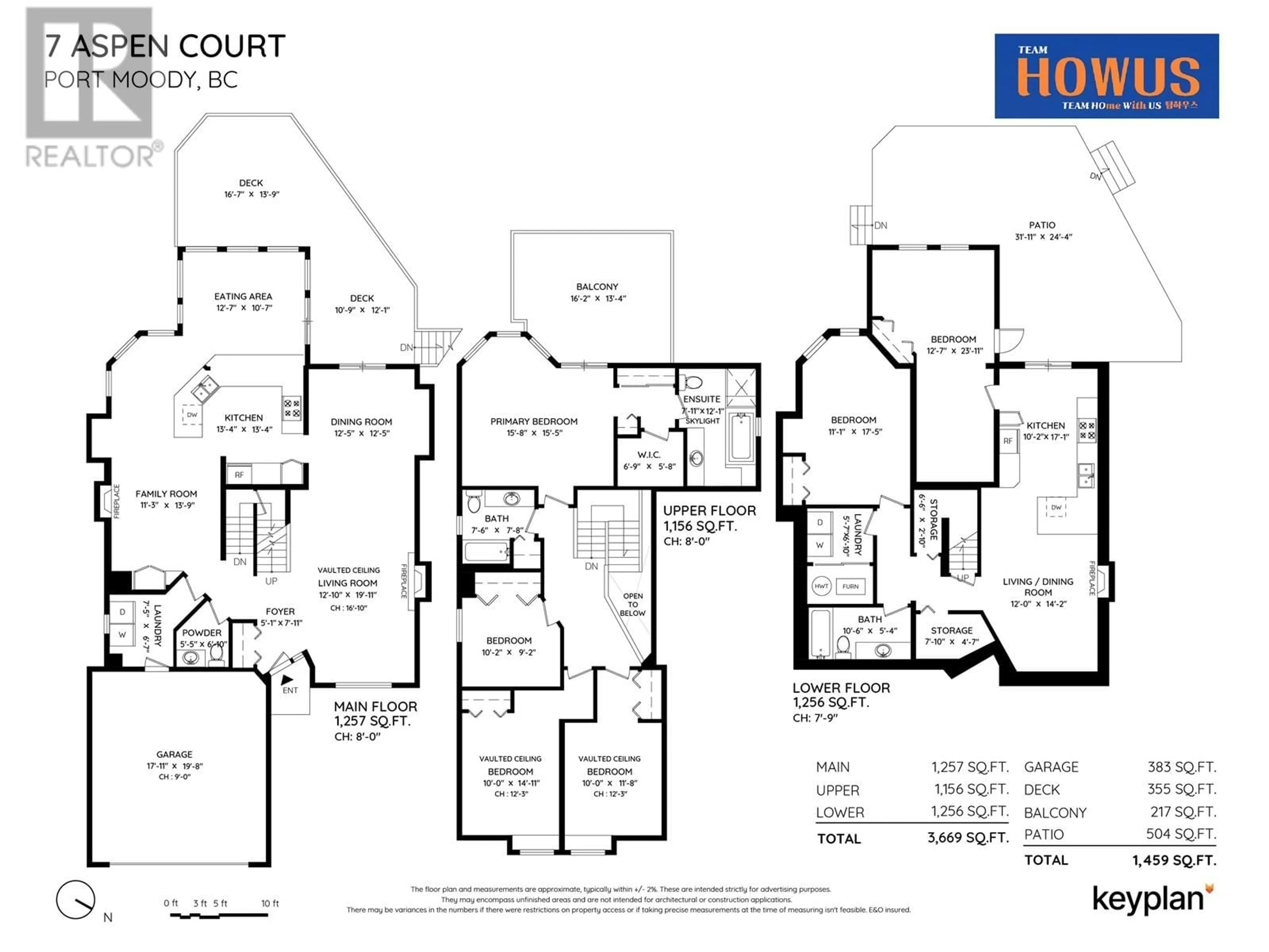 Floor plan for 7 ASPEN COURT, Port Moody British Columbia V3H4V6