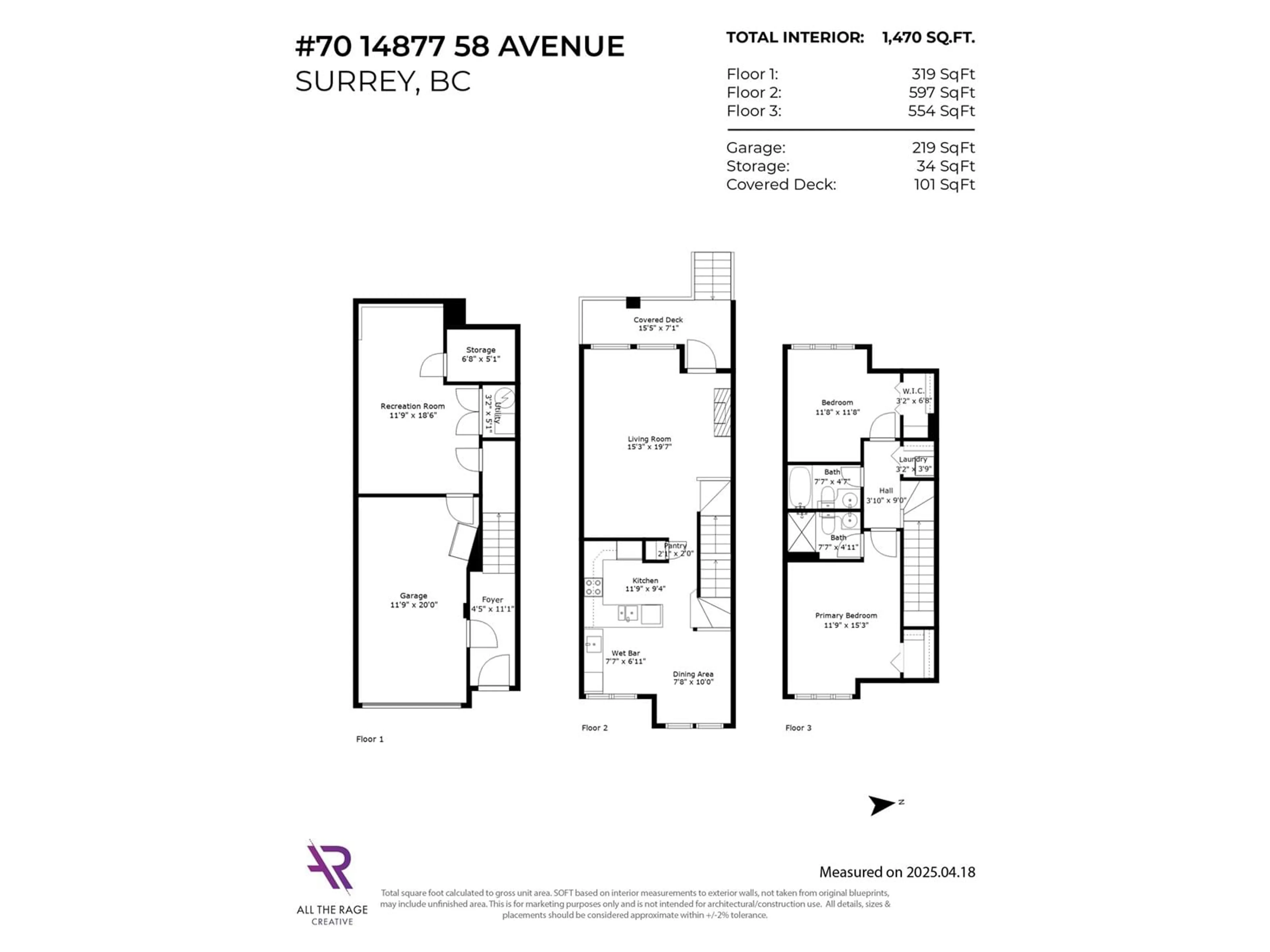 Floor plan for 70 - 14877 58, Surrey British Columbia V3S8Y9
