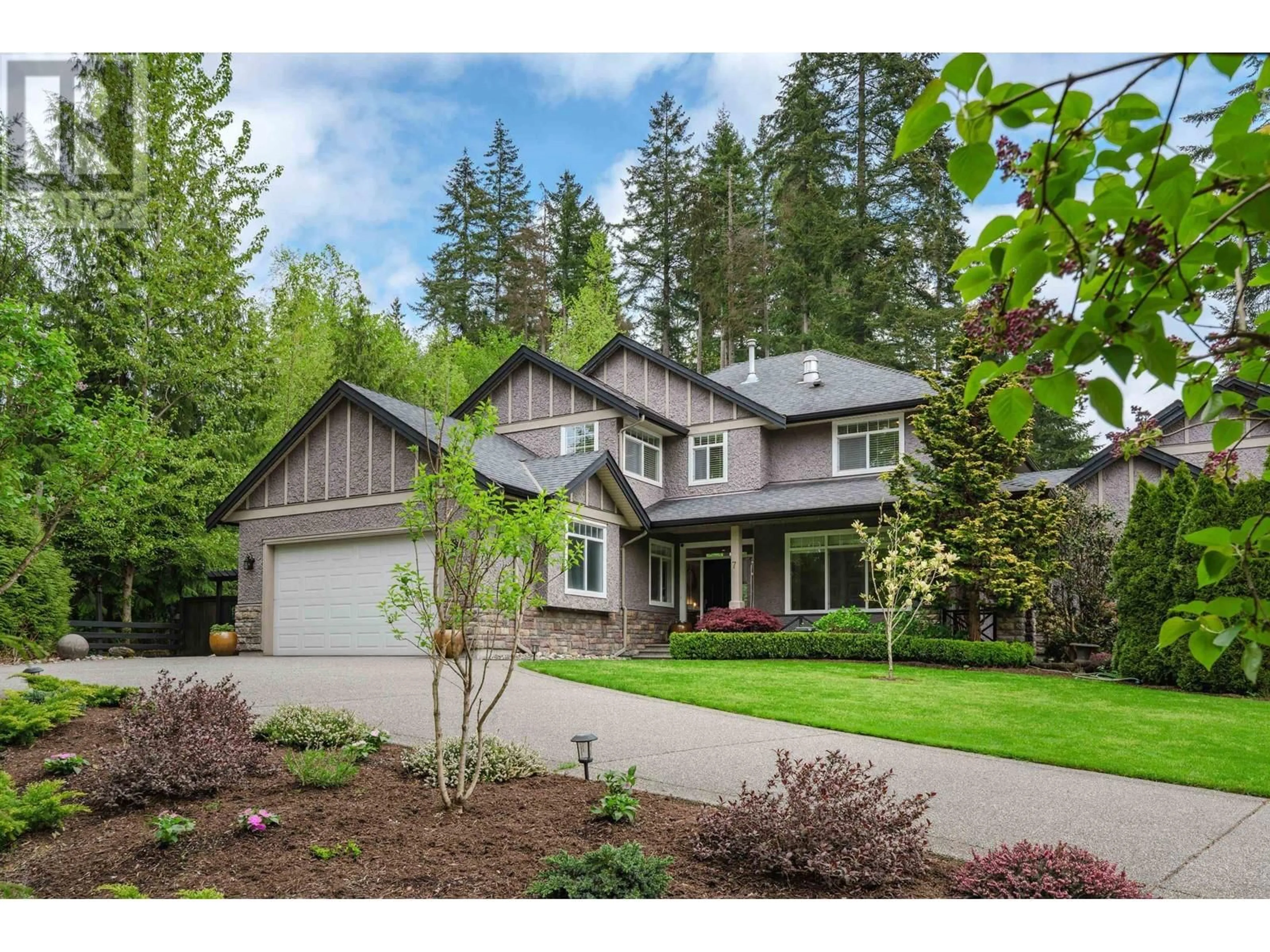Home with vinyl exterior material, street for 7 ALDER WAY, Anmore British Columbia V3H4Y5
