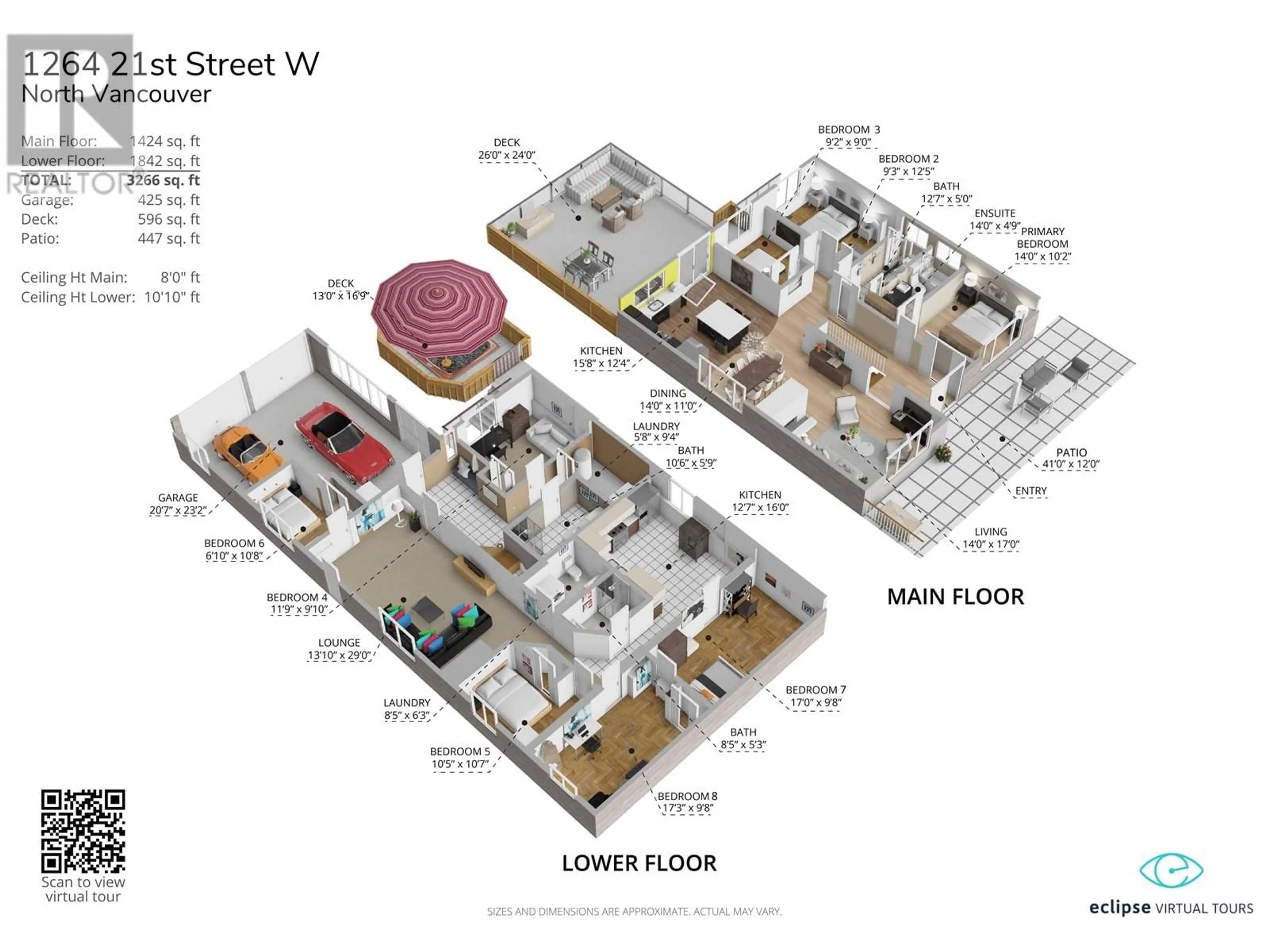 Floor plan for 1264 21ST STREET, North Vancouver British Columbia V7P2C9