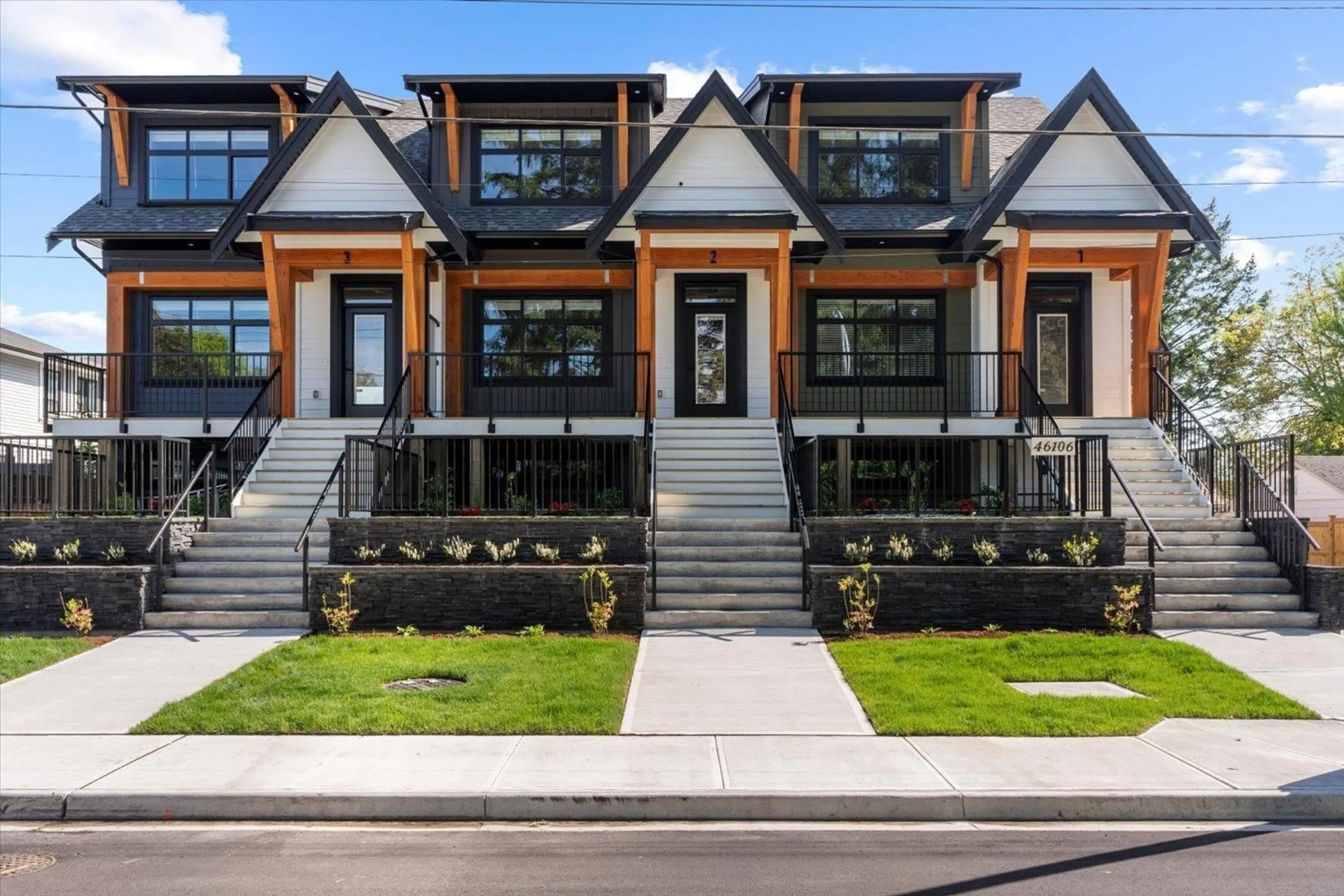 Home with brick exterior material, street for 2 - 46106 RIVERSIDE DRIVE, Chilliwack British Columbia V2P3K9