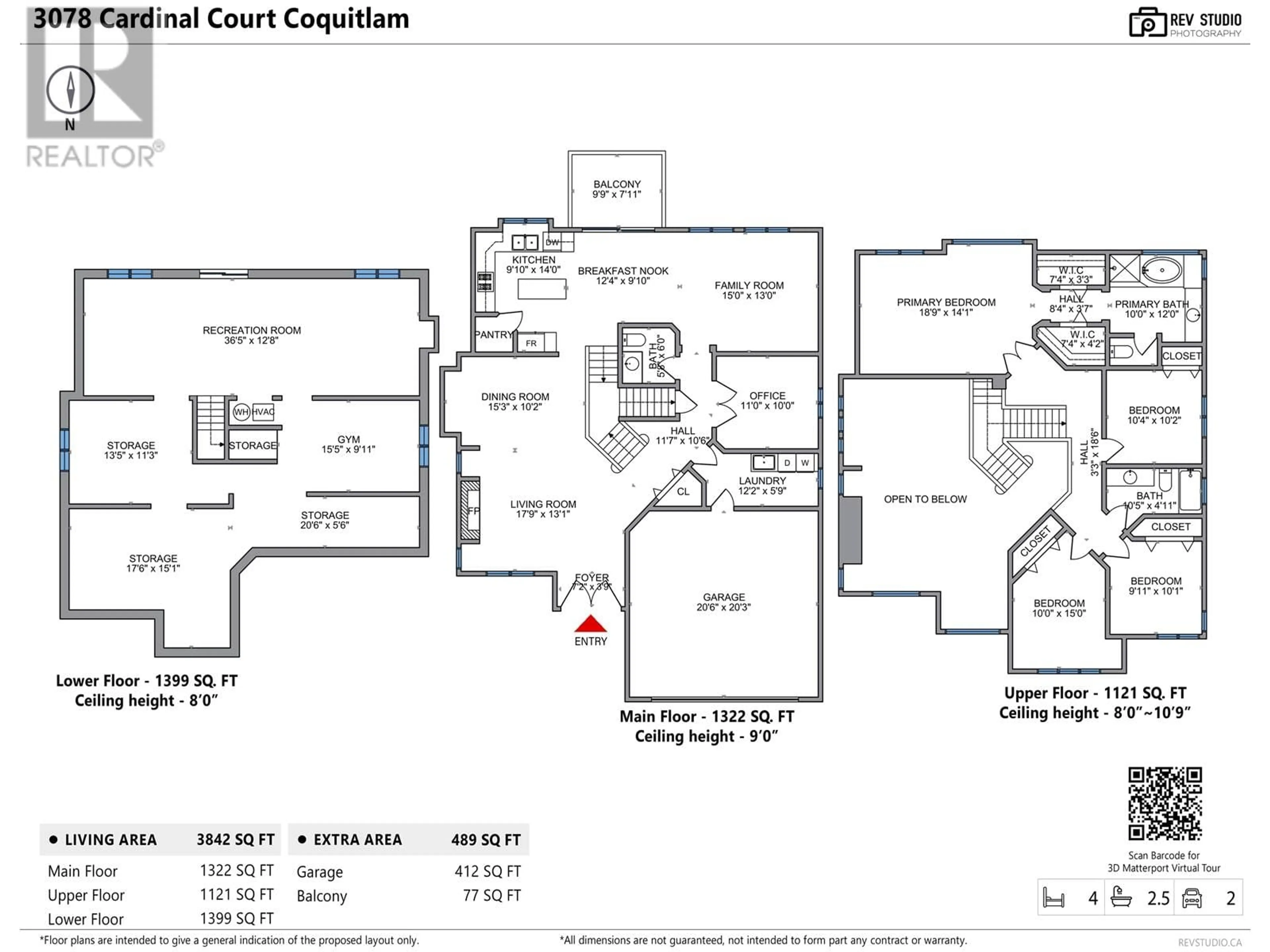 Floor plan for 3078 CARDINAL COURT, Coquitlam British Columbia V3E3C4
