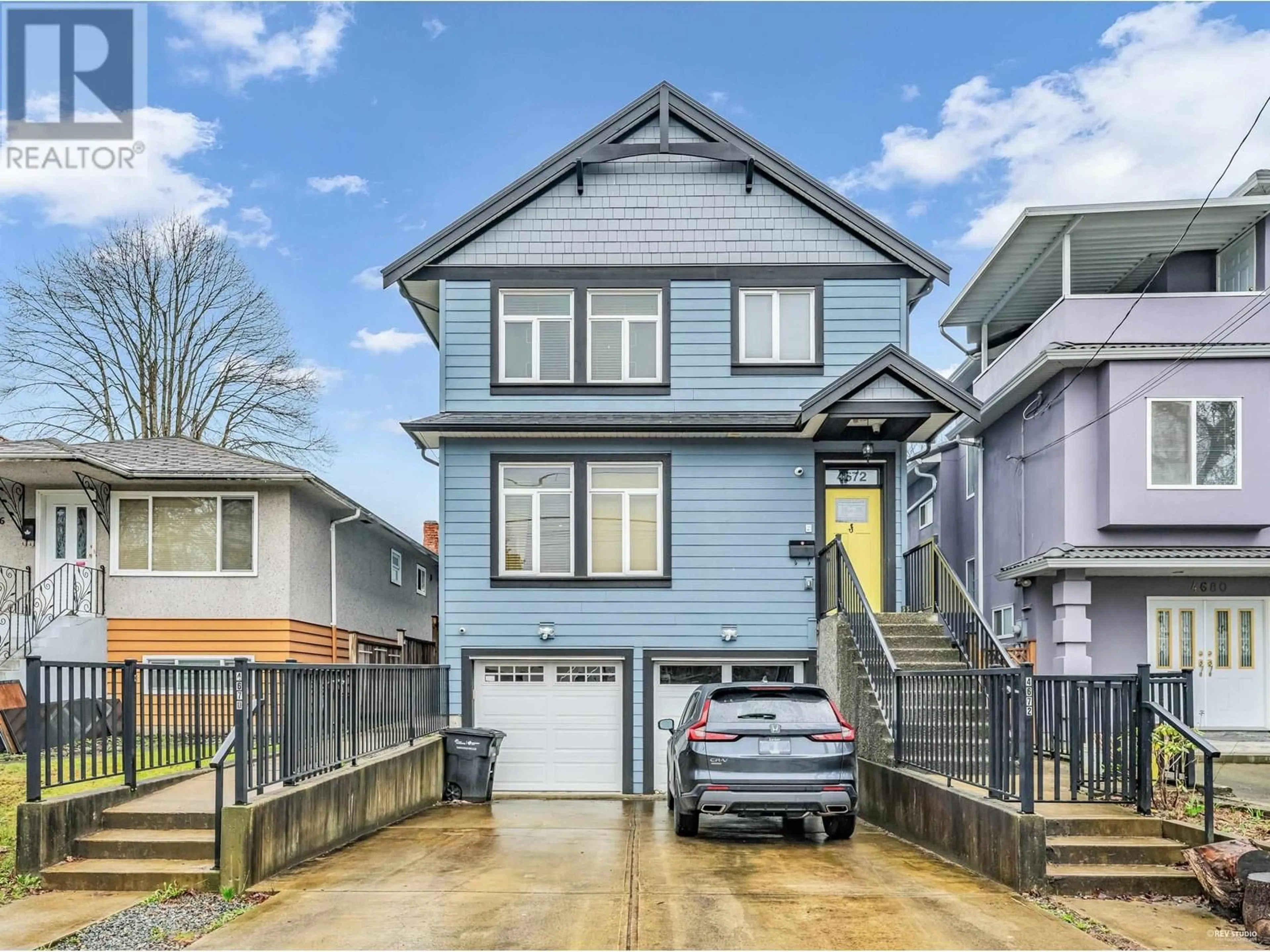 Home with vinyl exterior material, street for 4670 CLARENDON STREET, Vancouver British Columbia V5R3J1