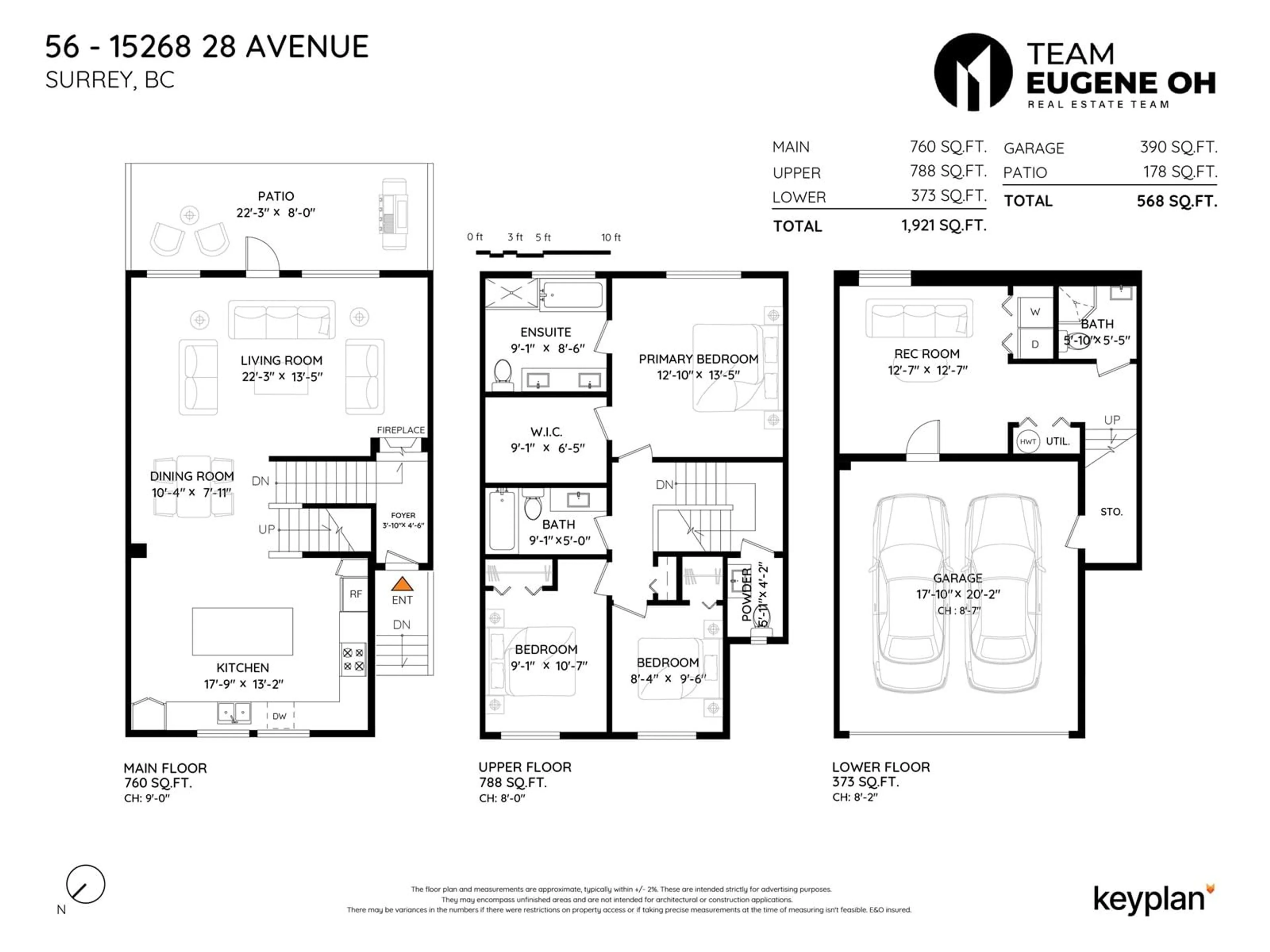 Floor plan for 56 - 15268 28, Surrey British Columbia V4P0E8