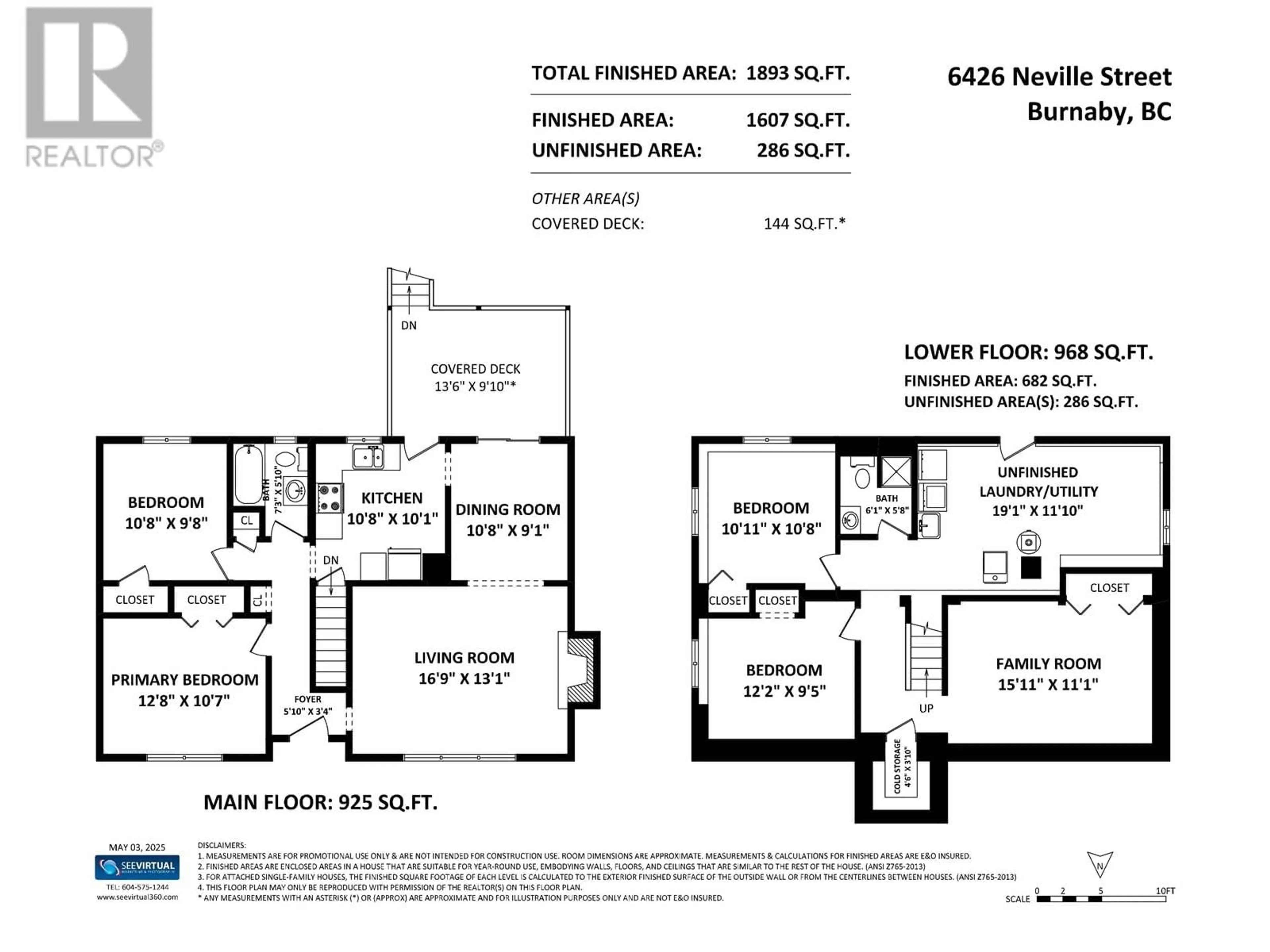 Floor plan for 6426 NEVILLE STREET, Burnaby British Columbia V5E1A6