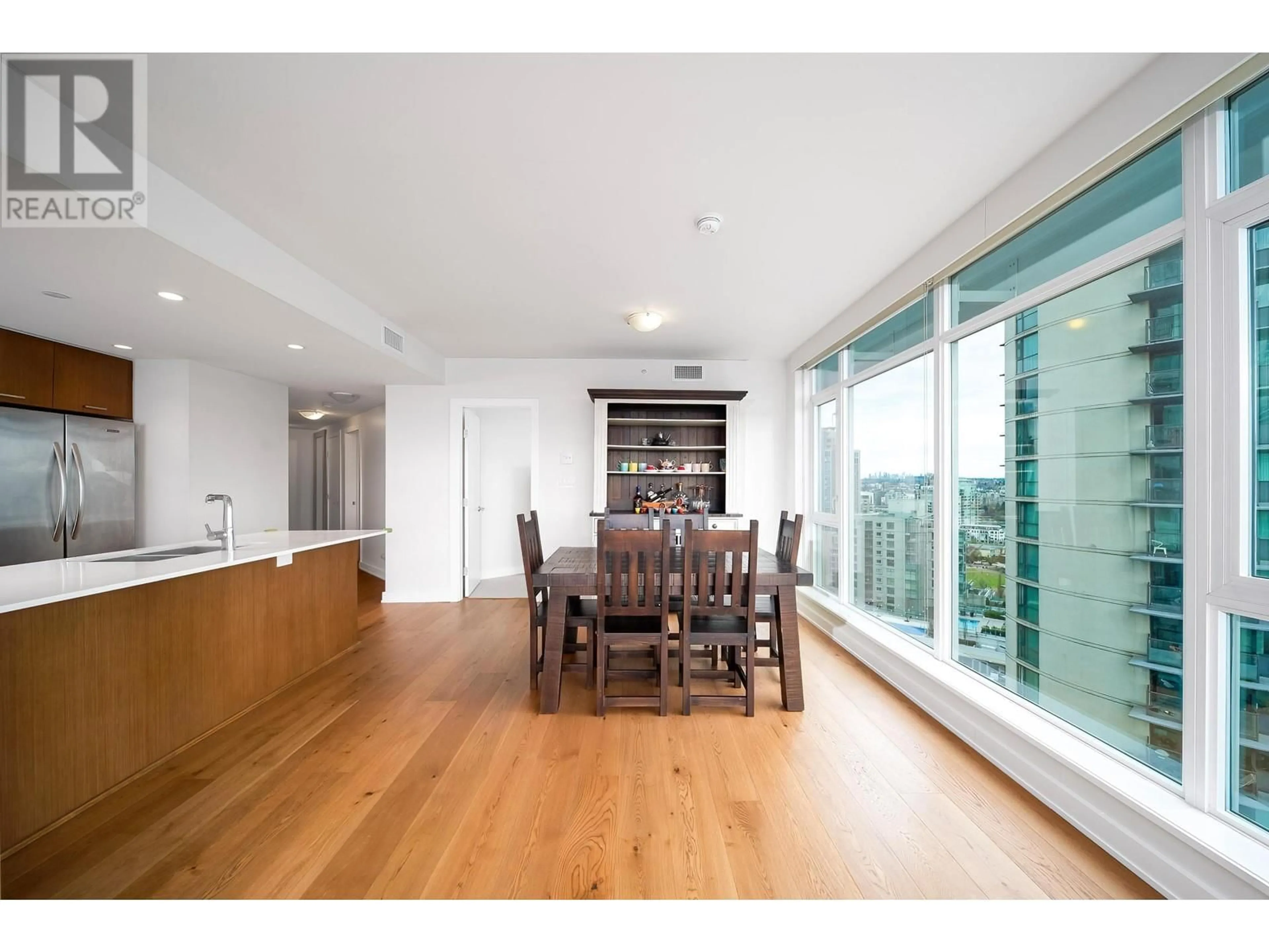 Dining room, wood/laminate floor for 2108 - 1372 SEYMOUR STREET, Vancouver British Columbia V6B0L1