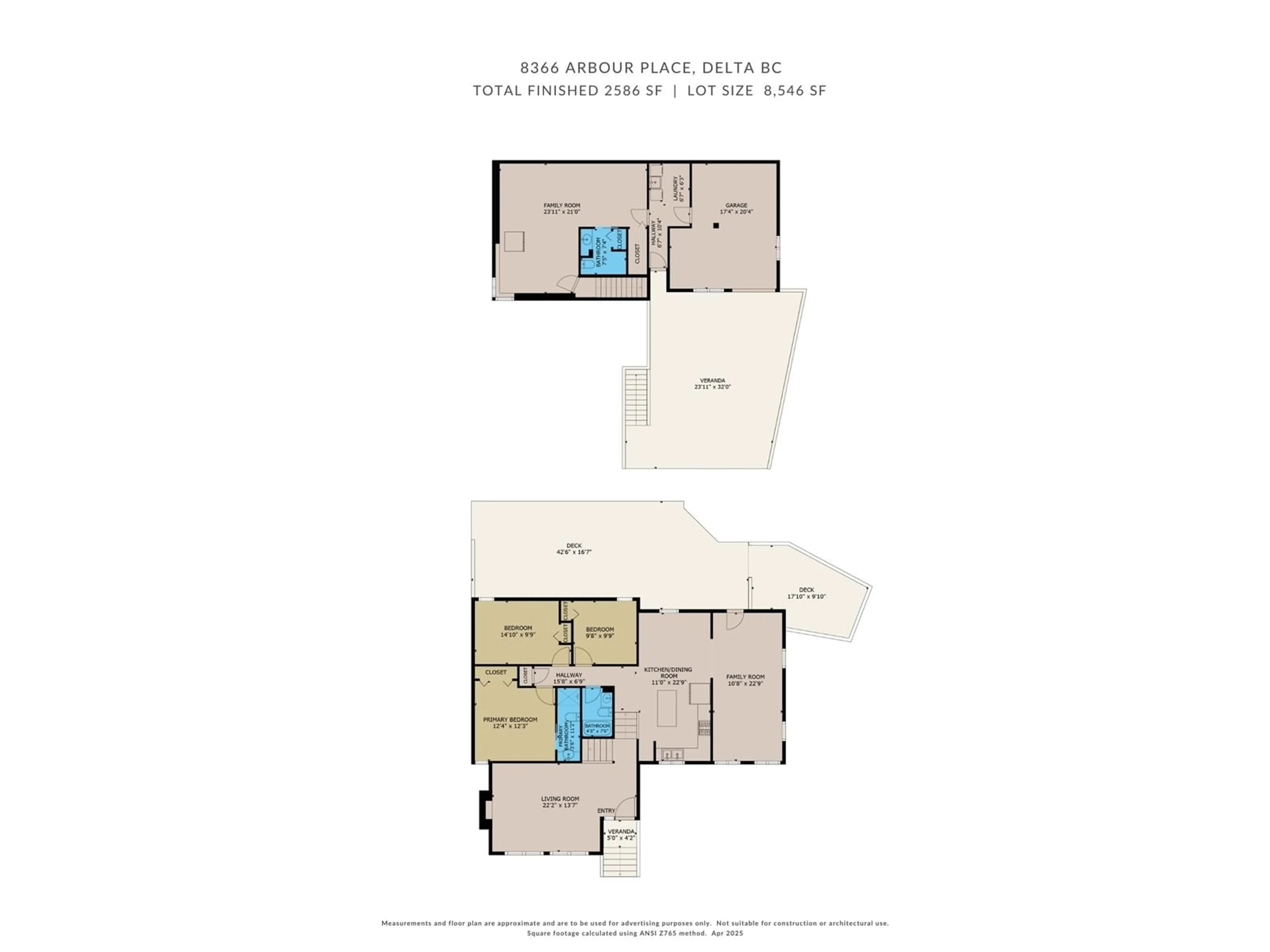 Floor plan for 8366 ARBOUR, Delta British Columbia V4C7H4