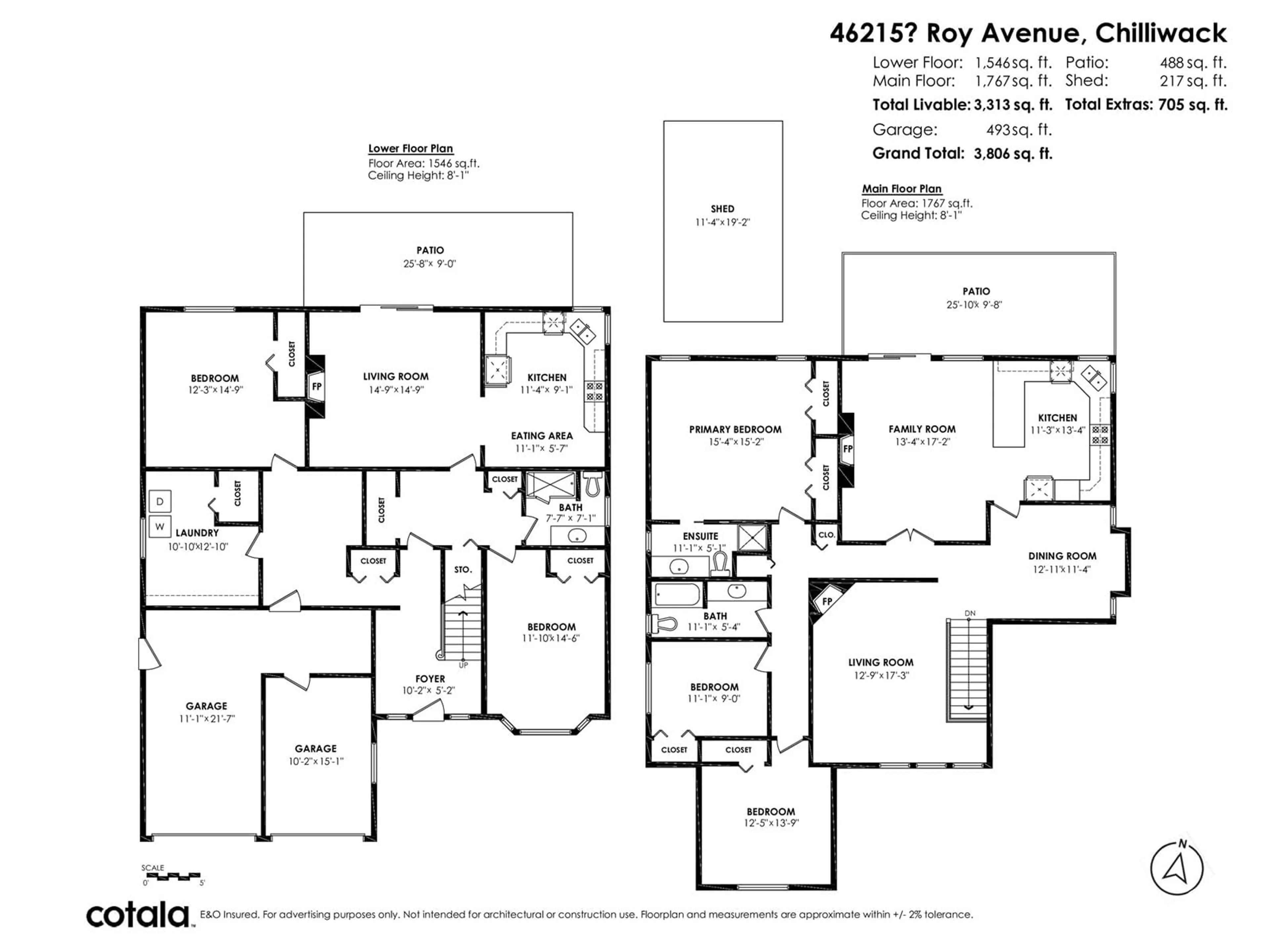 Floor plan for 46215 ROY AVENUE, Chilliwack British Columbia V2R2W2