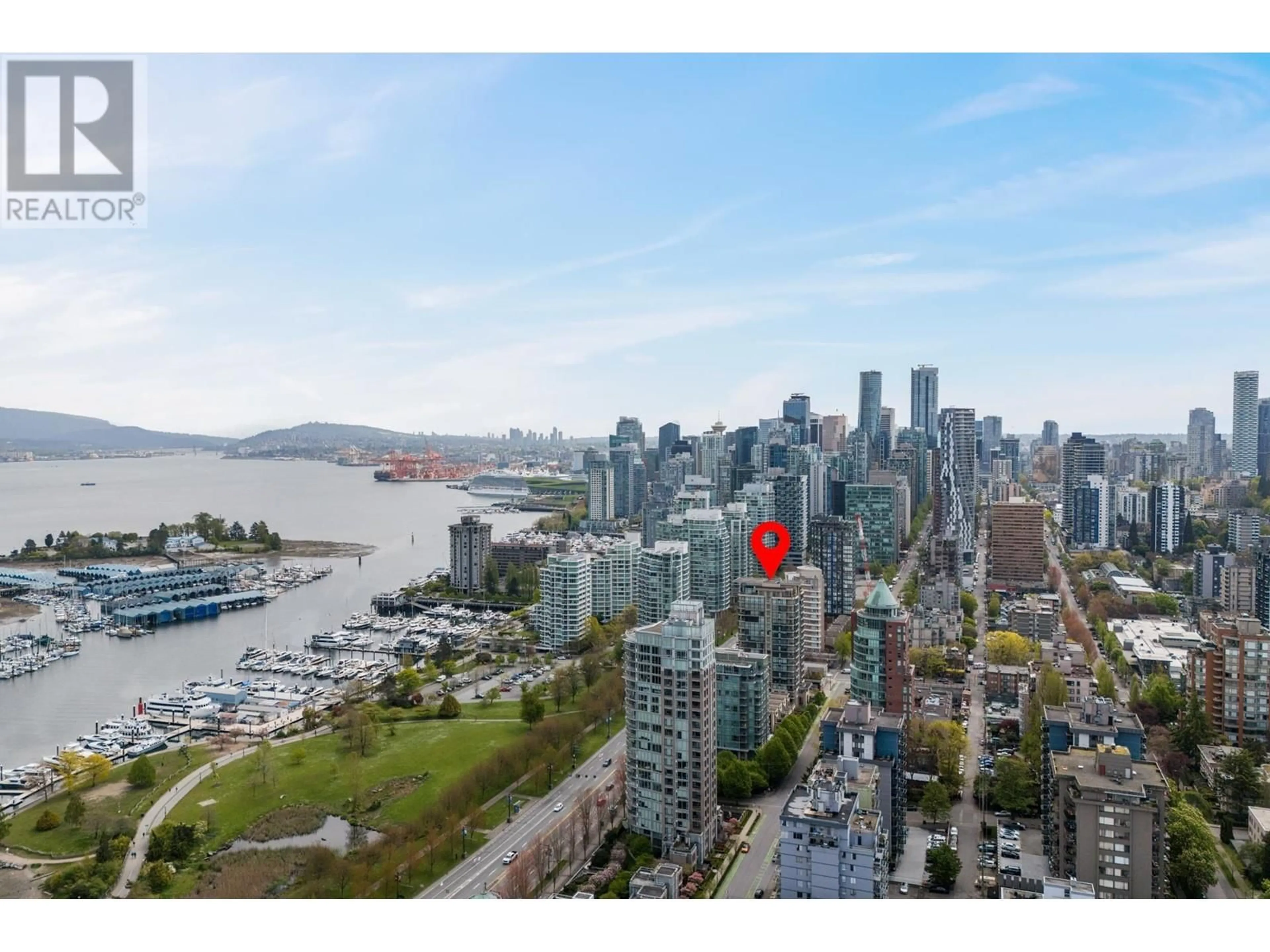 A pic from outside/outdoor area/front of a property/back of a property/a pic from drone, city buildings view from balcony for 500 - 1863 ALBERNI STREET, Vancouver British Columbia V6G3H8