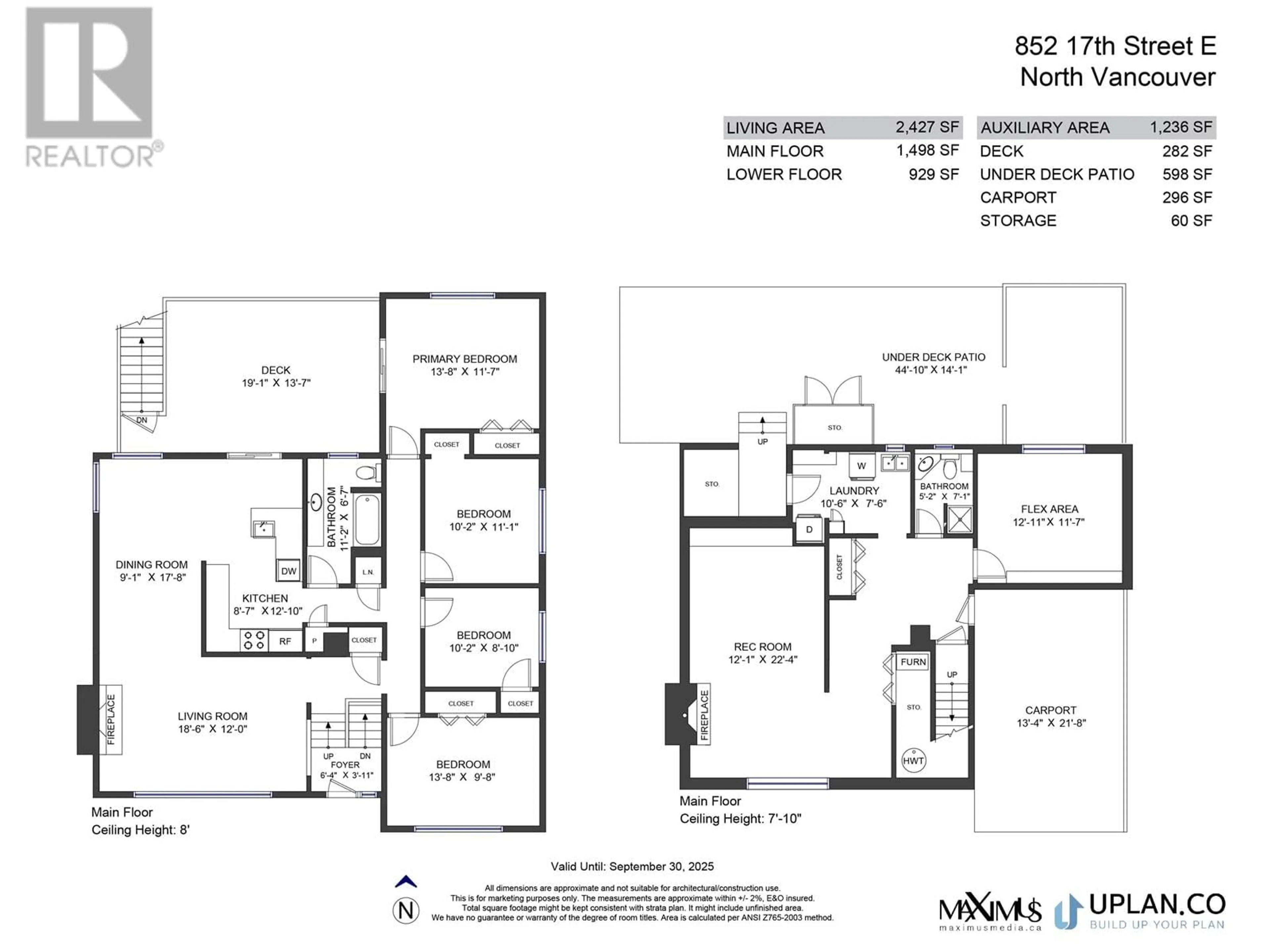 Floor plan for 852 17TH STREET, North Vancouver British Columbia V7L2X1