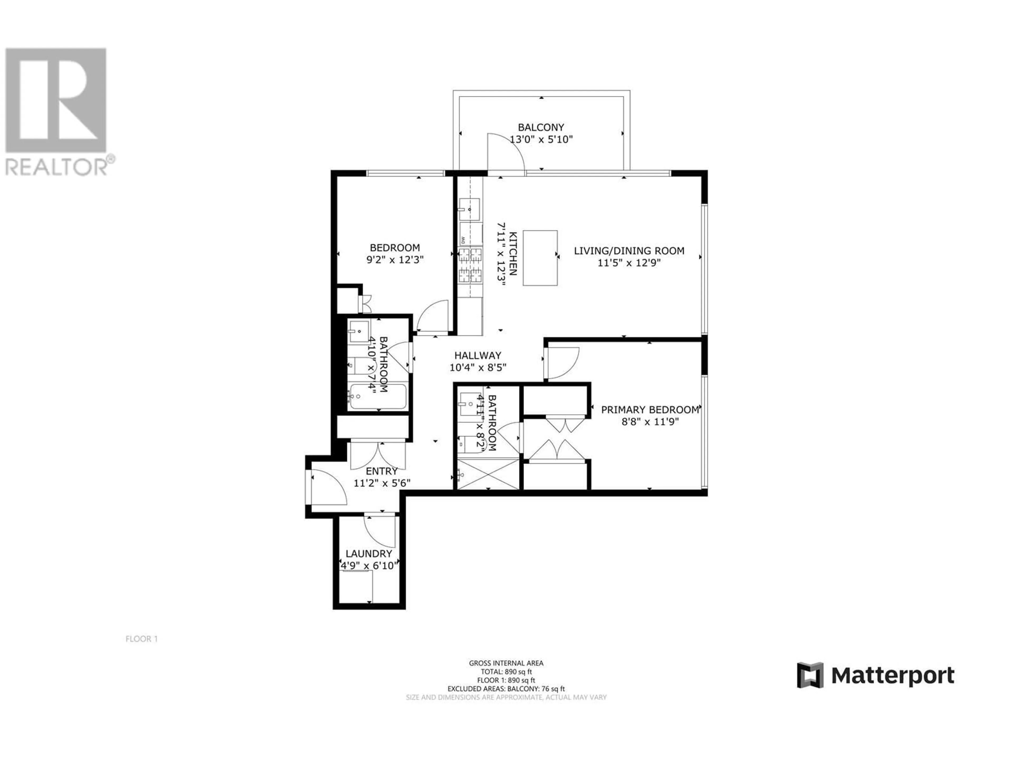 Floor plan for 2802 - 908 QUAYSIDE DRIVE, New Westminster British Columbia V3M0L4