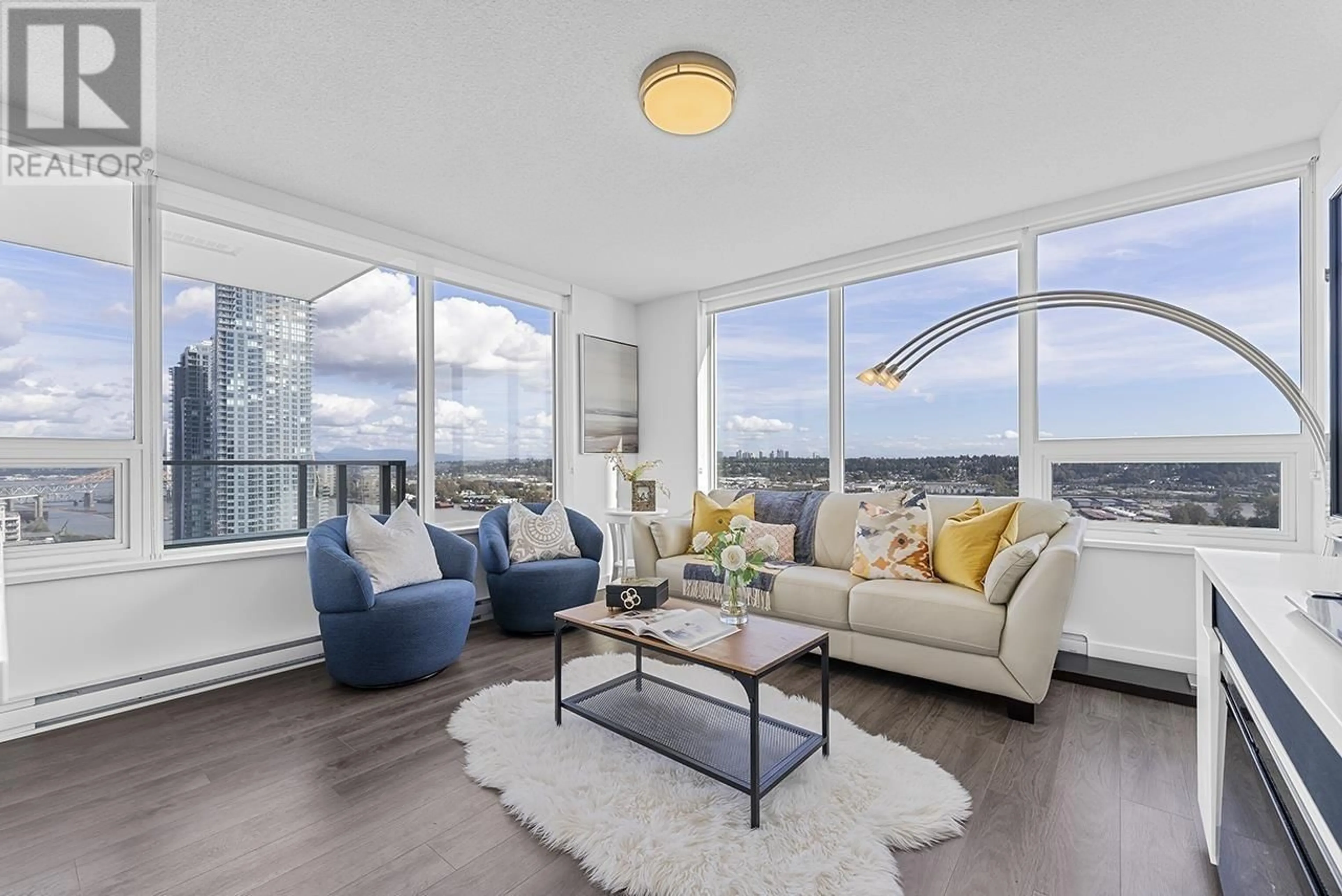 Living room with furniture, unknown for 2802 - 908 QUAYSIDE DRIVE, New Westminster British Columbia V3M0L4