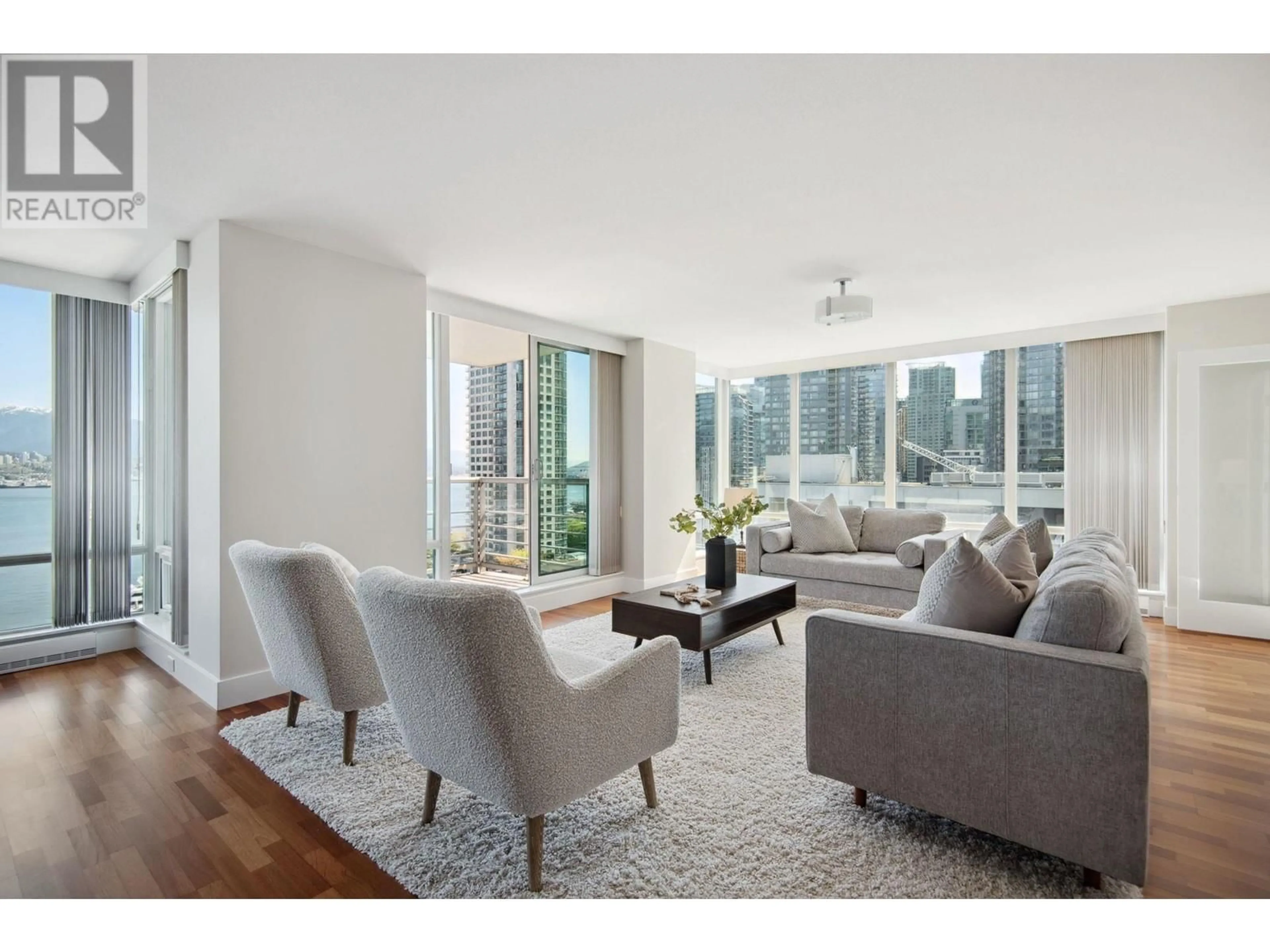 Living room with furniture, unknown for 1402 - 499 BROUGHTON STREET, Vancouver British Columbia V6G3K1