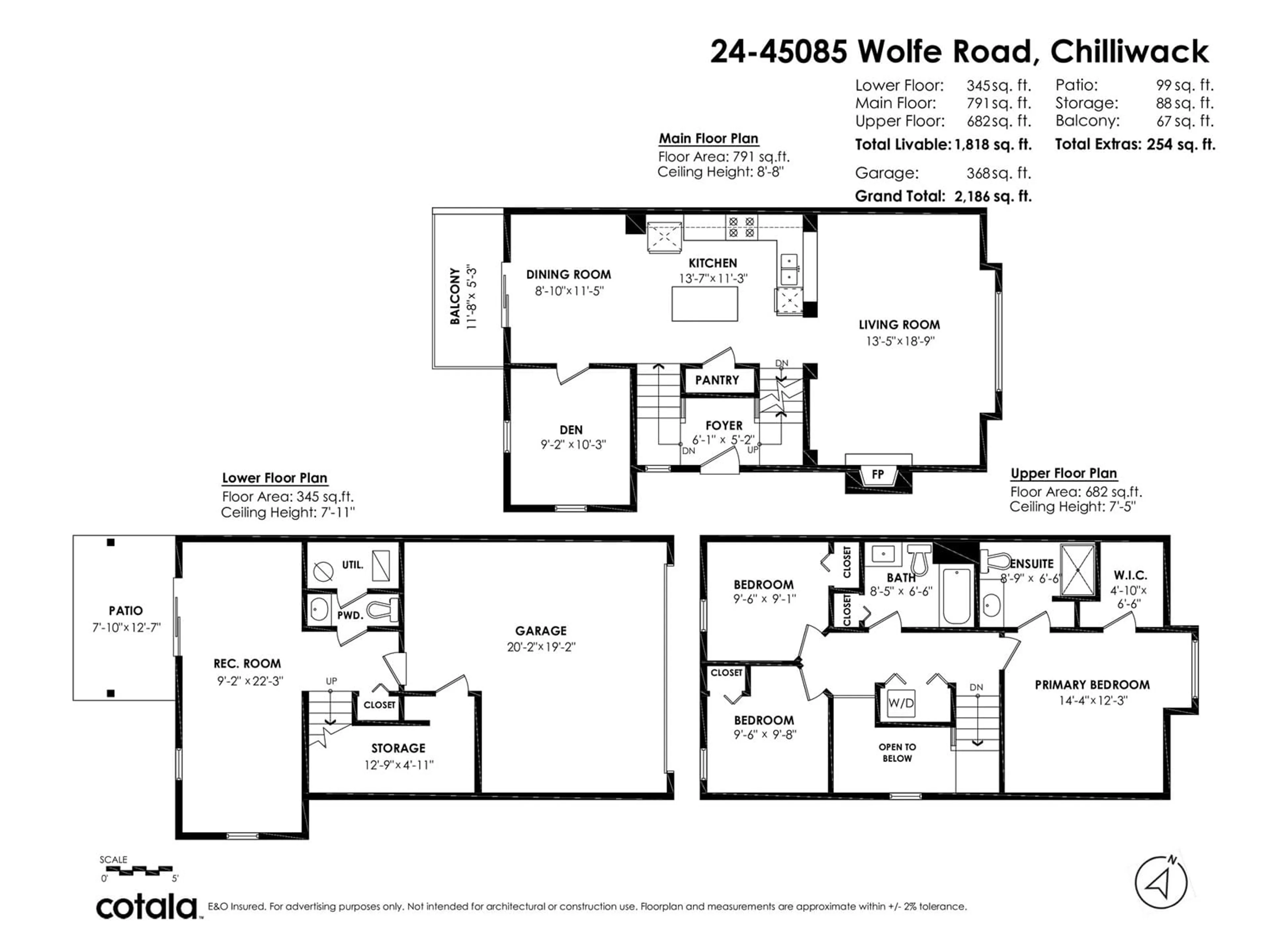 Floor plan for 24 - 45085 WOLFE ROAD, Chilliwack British Columbia V2P0C5
