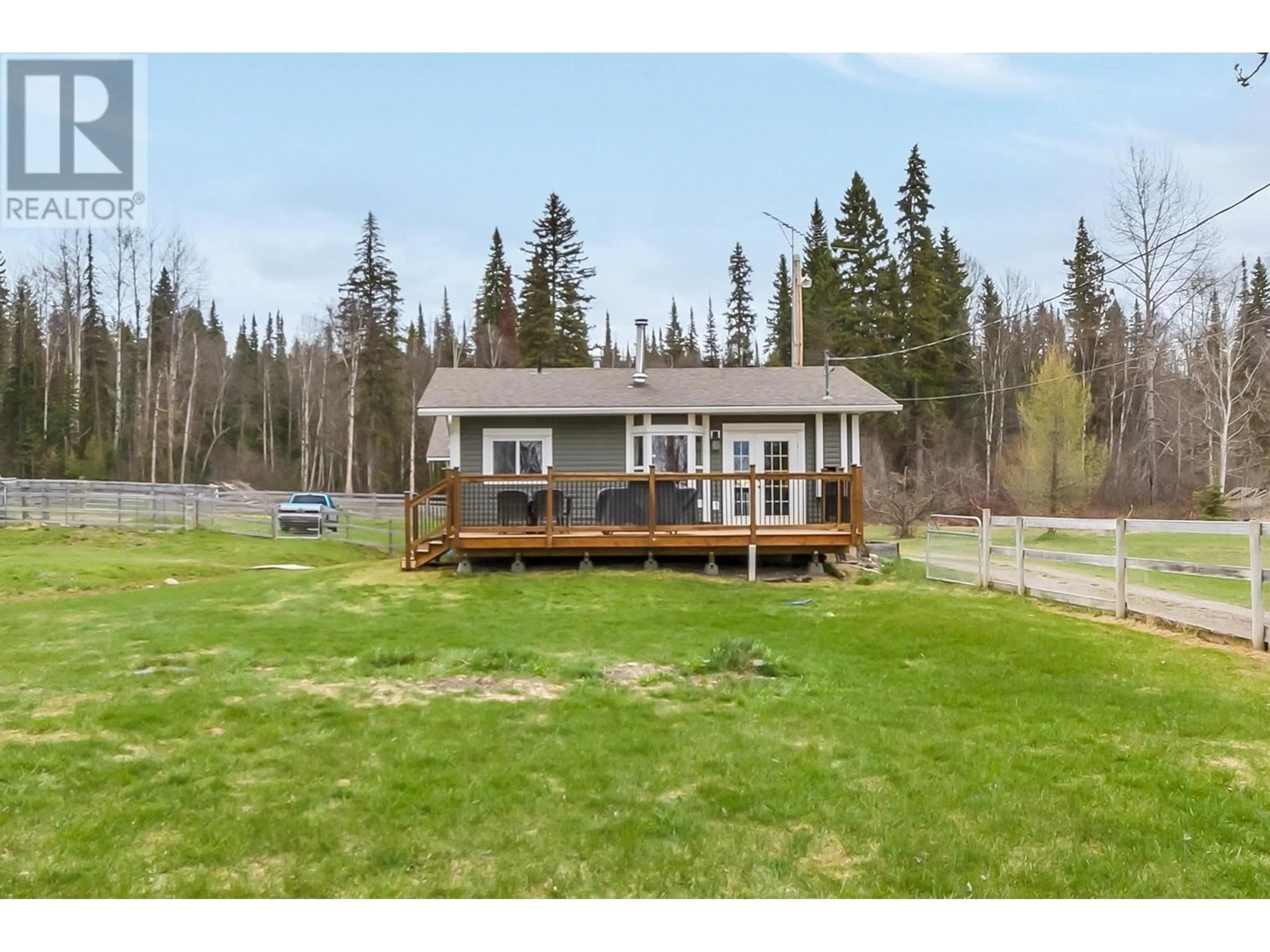A pic from outside/outdoor area/front of a property/back of a property/a pic from drone, water/lake/river/ocean view for 15720 BUCKHORN LAKE ROAD, Prince George British Columbia V2N6A5