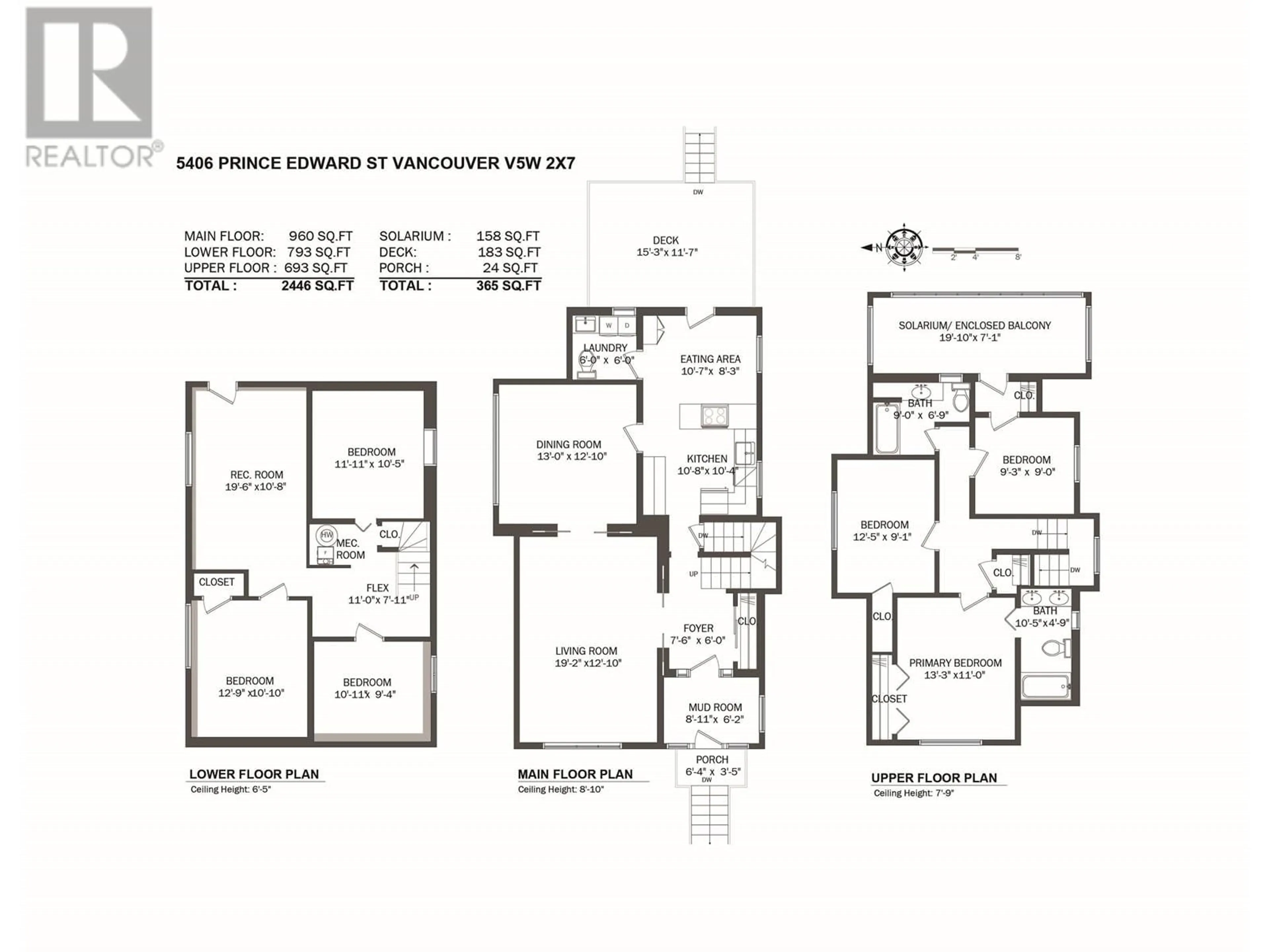 Floor plan for 5406 PRINCE EDWARD STREET, Vancouver British Columbia V5W2X7