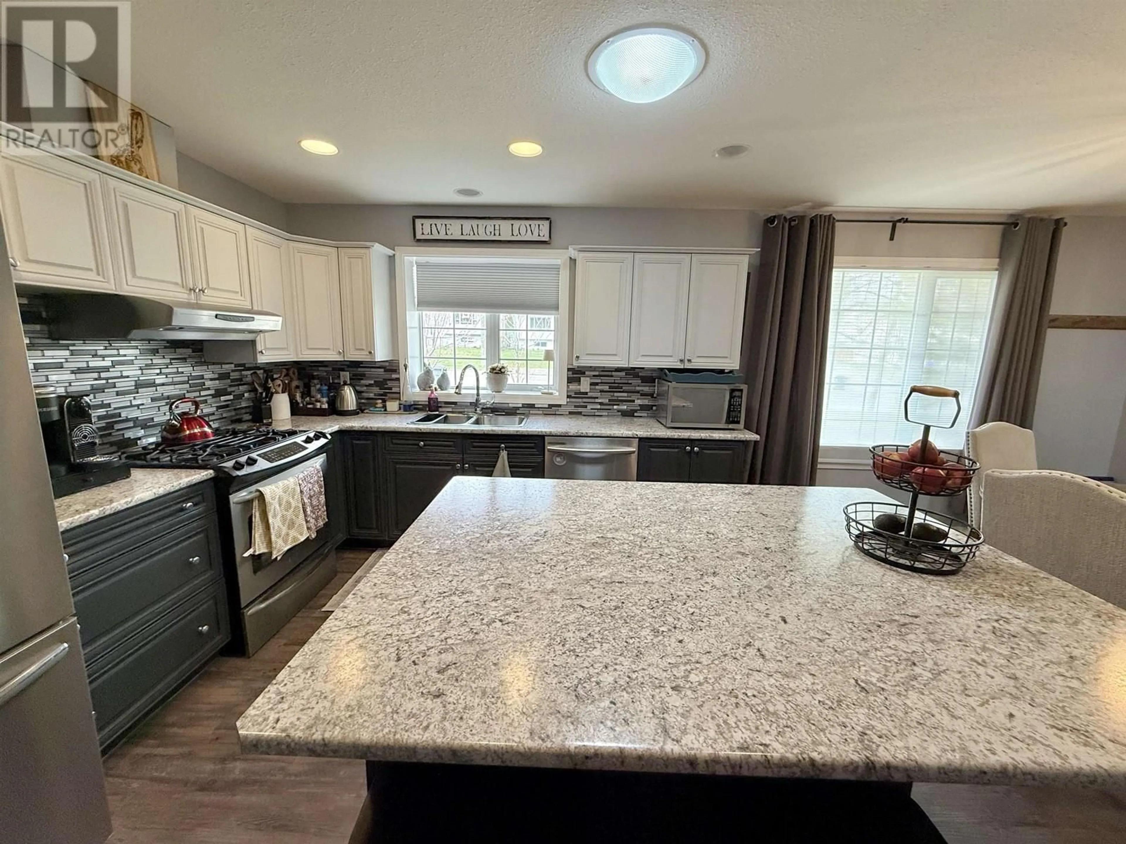 Open concept kitchen, ceramic/tile floor for 6242 KELLY ROAD, Prince George British Columbia V2K2G6