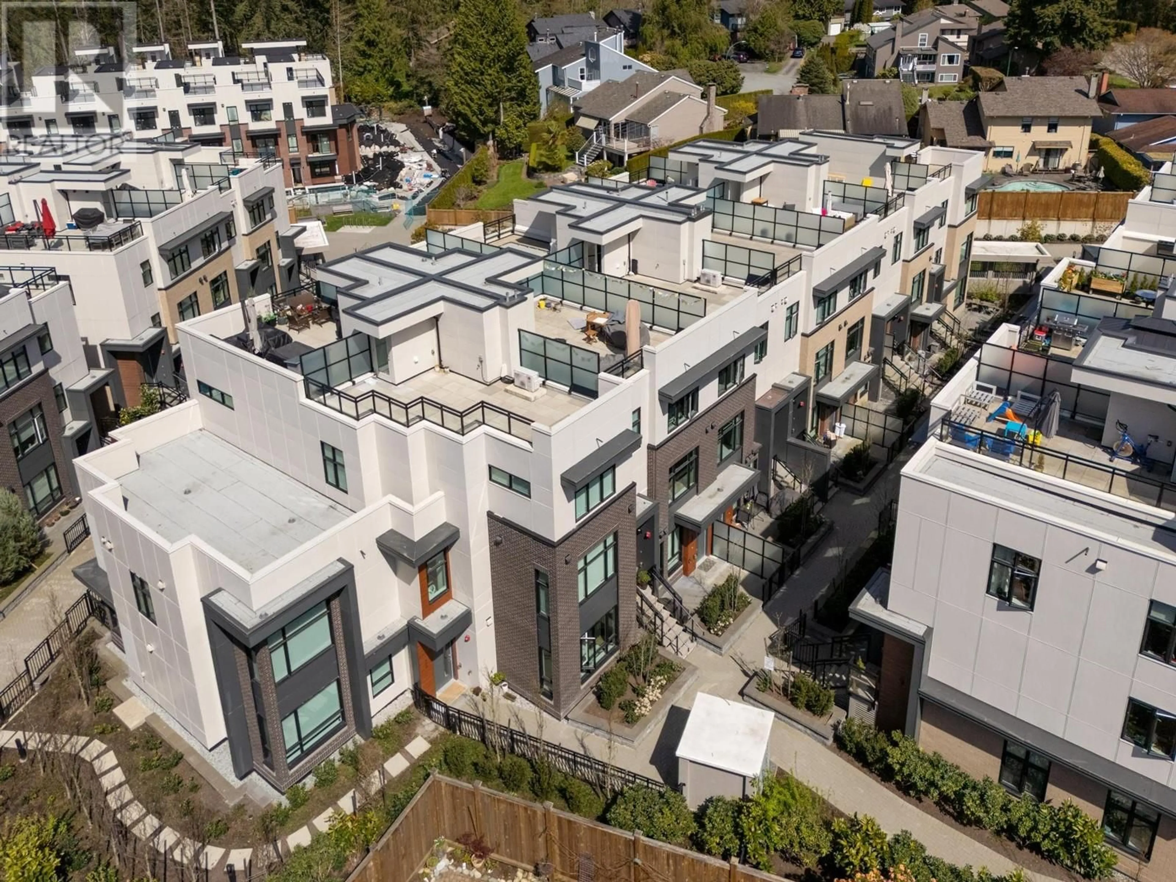 A pic from outside/outdoor area/front of a property/back of a property/a pic from drone, street for 257 - 2035 GLENAIRE DRIVE, North Vancouver British Columbia V7P1Y2