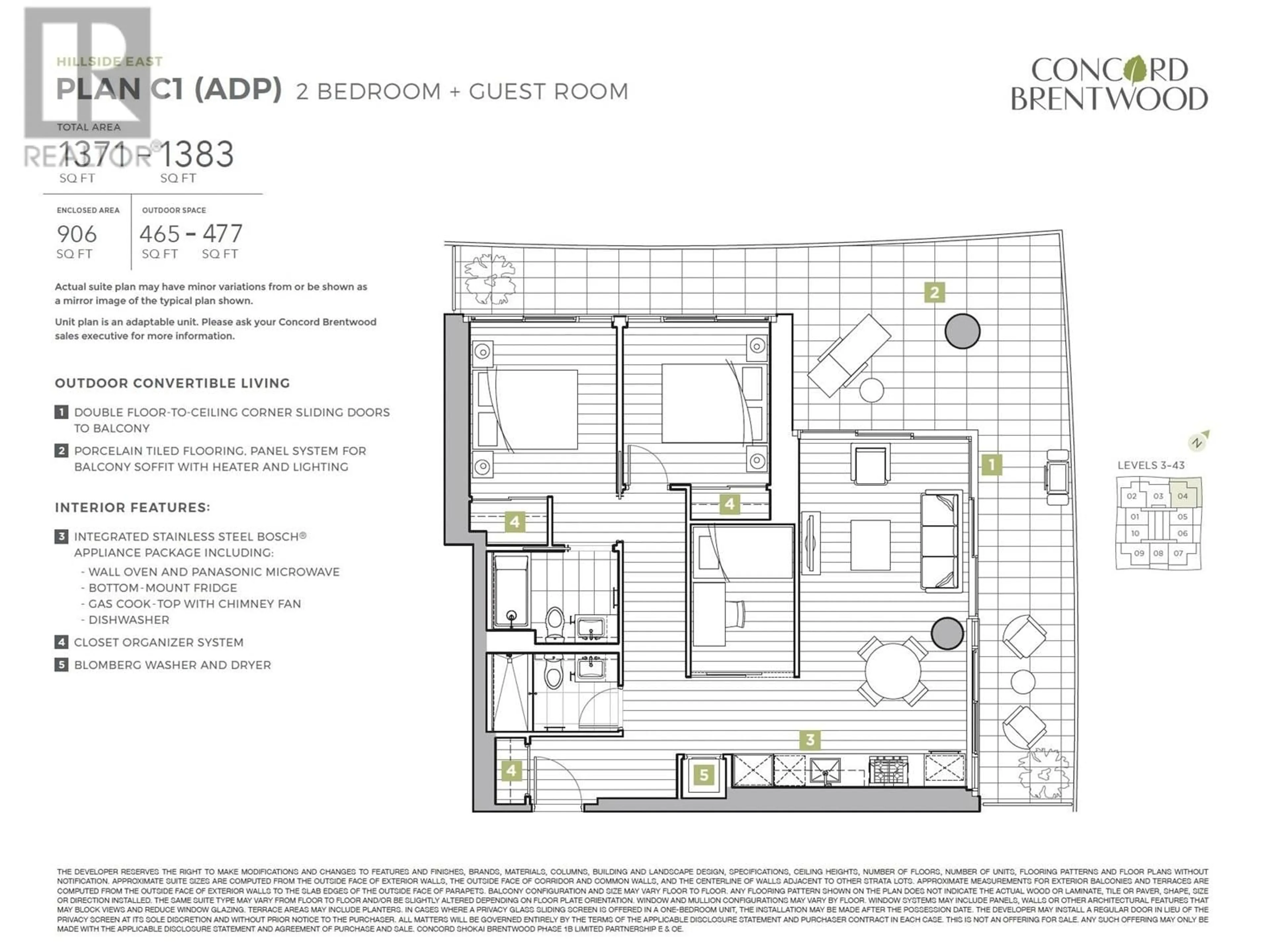 Floor plan for 2204 - 4880 LOUGHEED HIGHWAY, Burnaby British Columbia V5C0N1