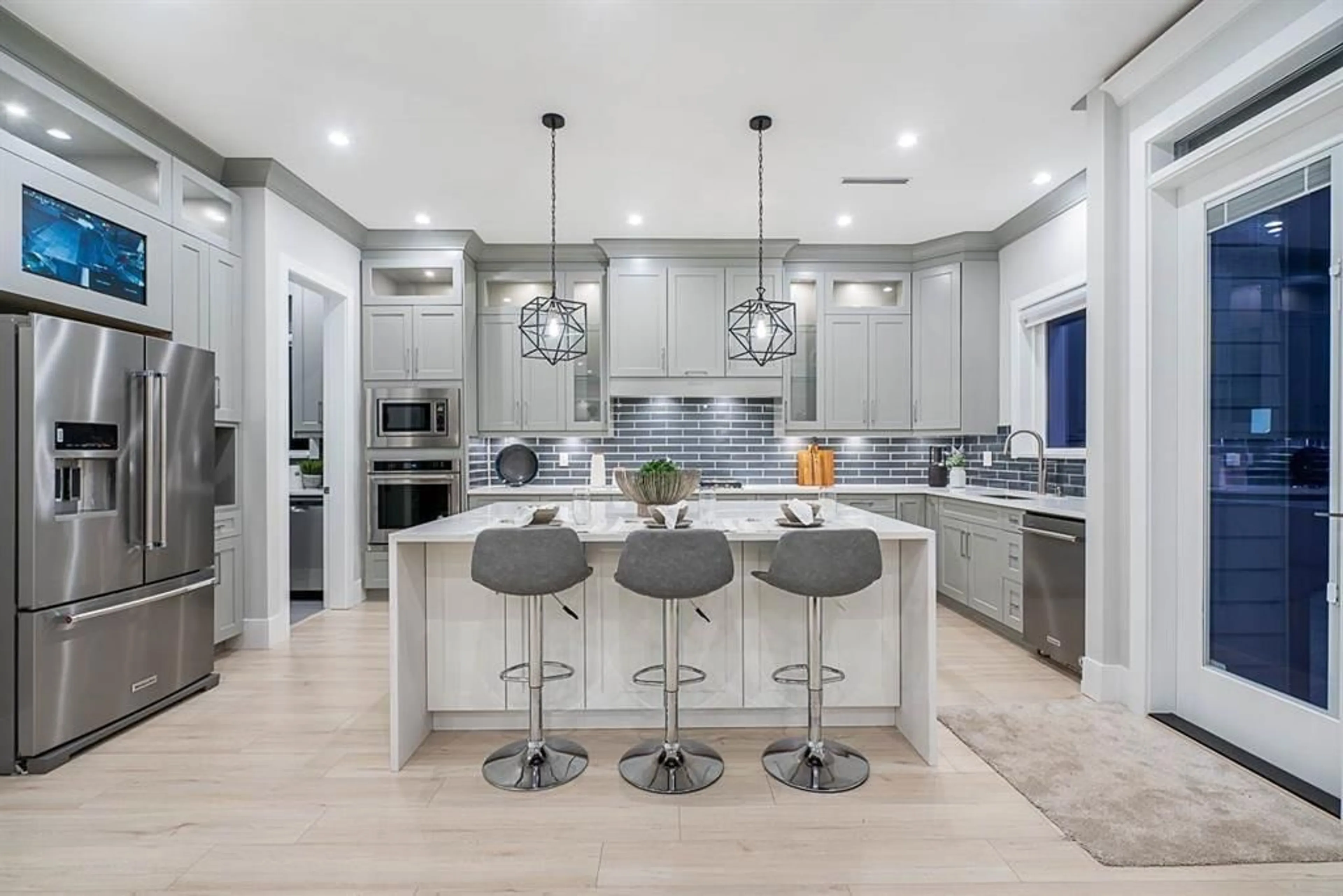Contemporary kitchen, ceramic/tile floor for 7976 141A, Surrey British Columbia V3W6L6