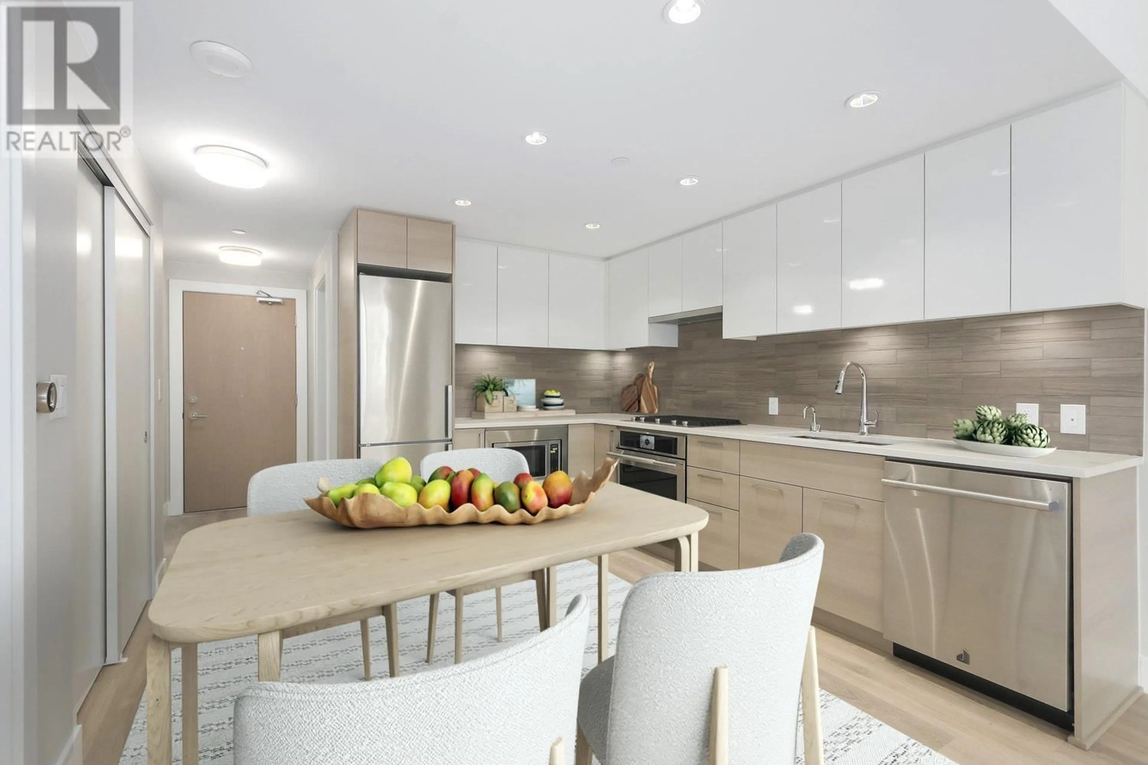 Contemporary kitchen, unknown for 216 - 3451 SAWMILL CRESCENT, Vancouver British Columbia V5S0H3