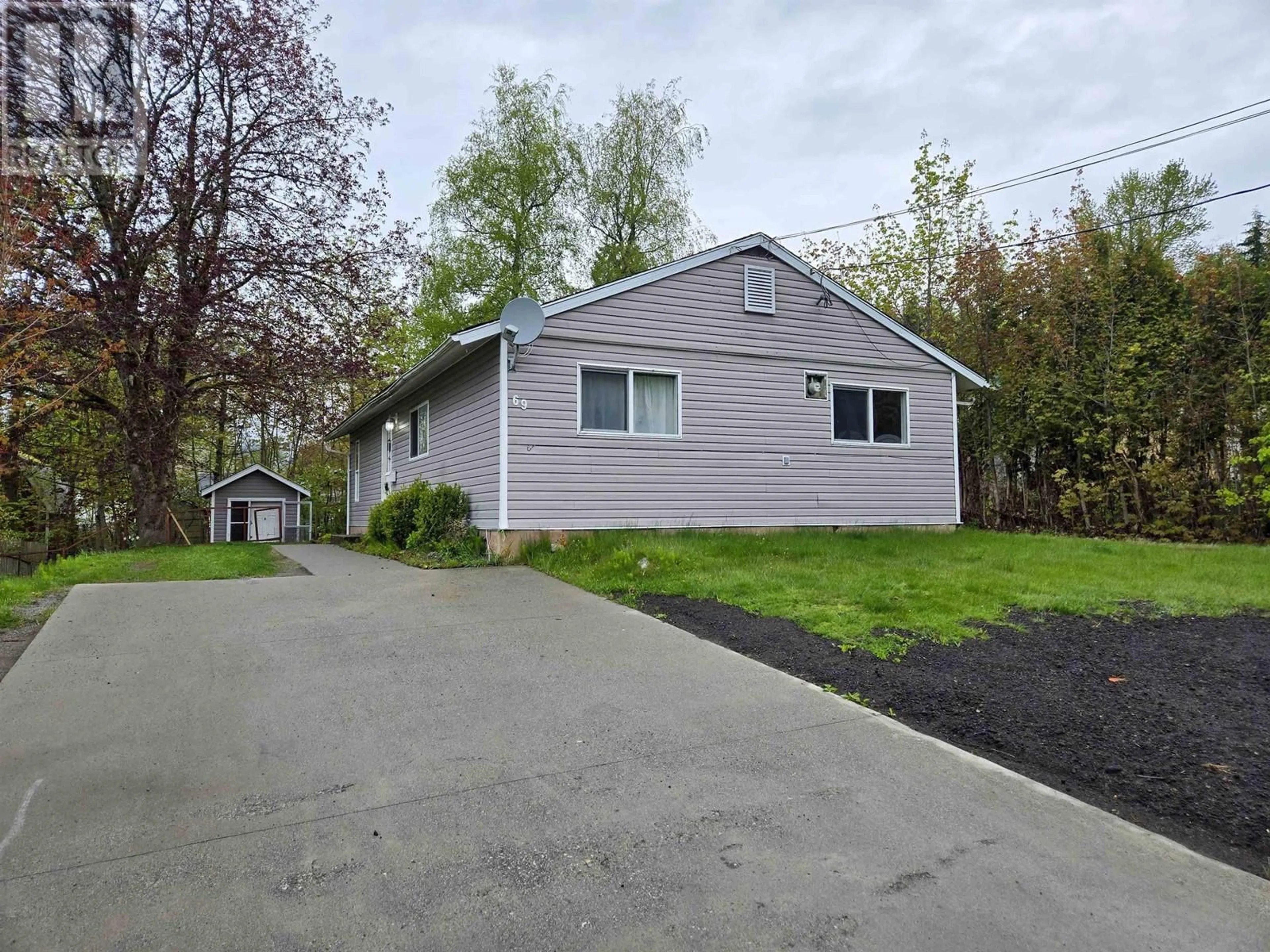 Home with vinyl exterior material, street for 69 CAPILANO STREET, Kitimat British Columbia V8C1X7