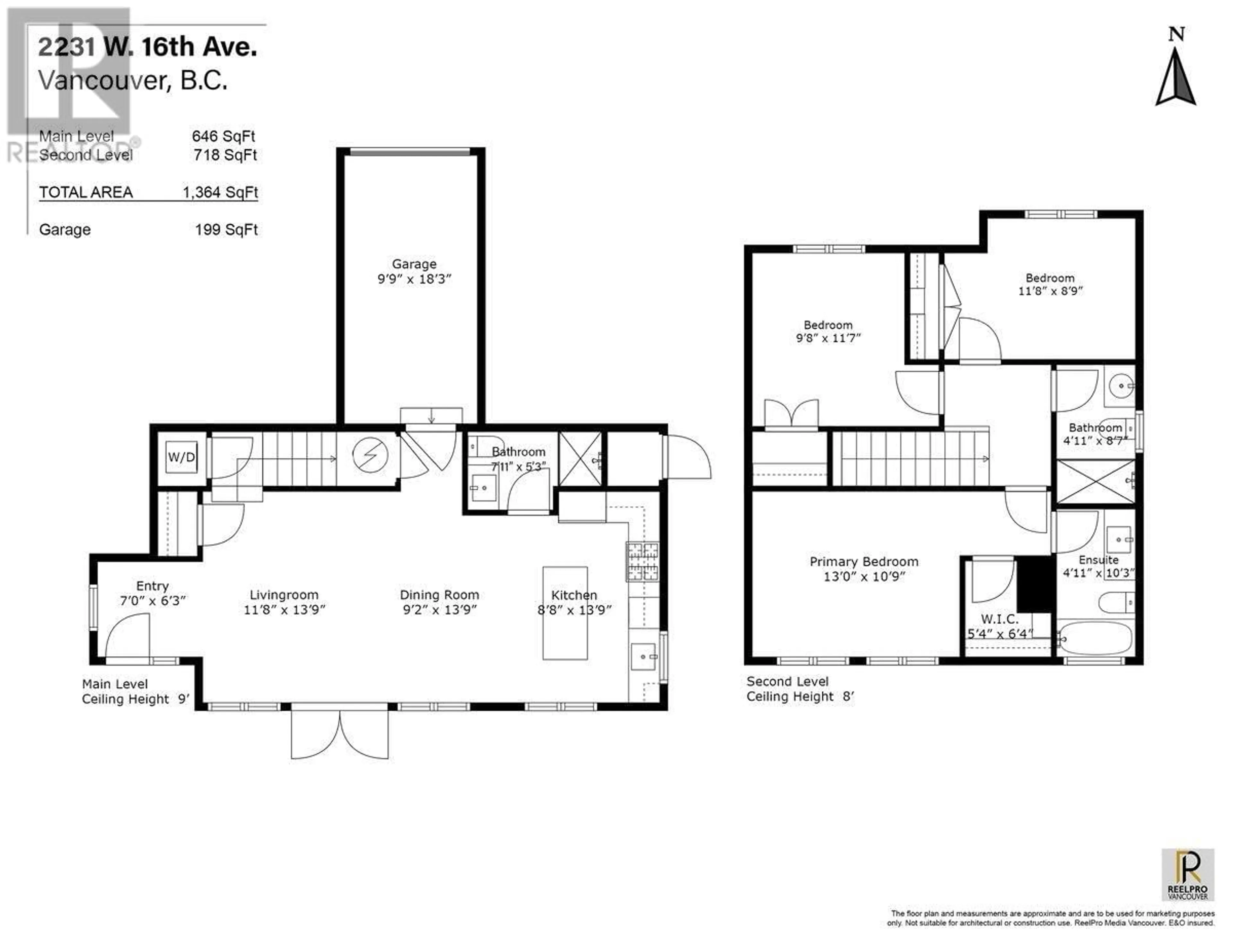 Floor plan for 2231 16TH AVENUE, Vancouver British Columbia V6K3B4