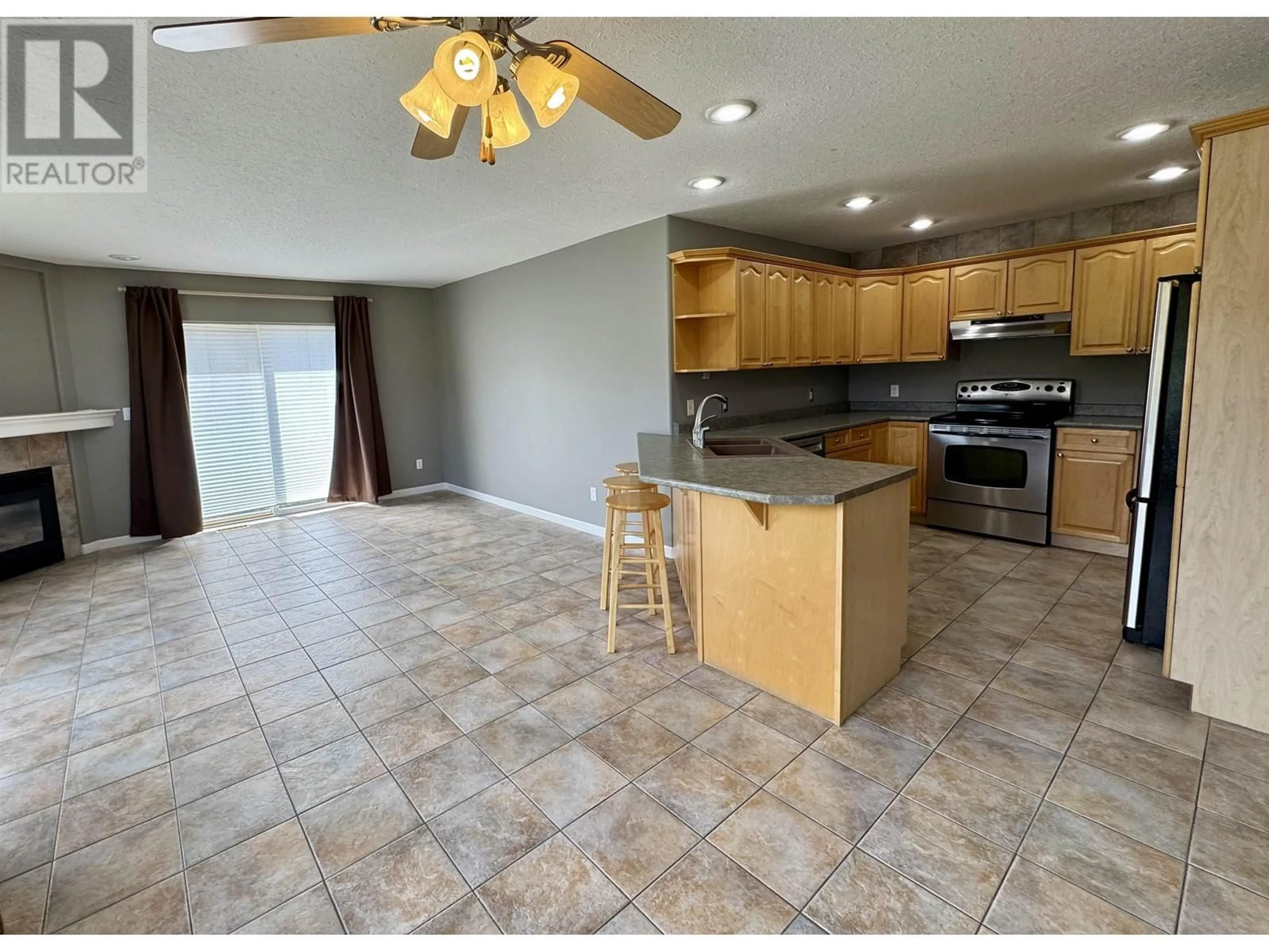 Open concept kitchen, ceramic/tile floor for 1920 HAMEL ROAD, Williams Lake British Columbia V2G2P2