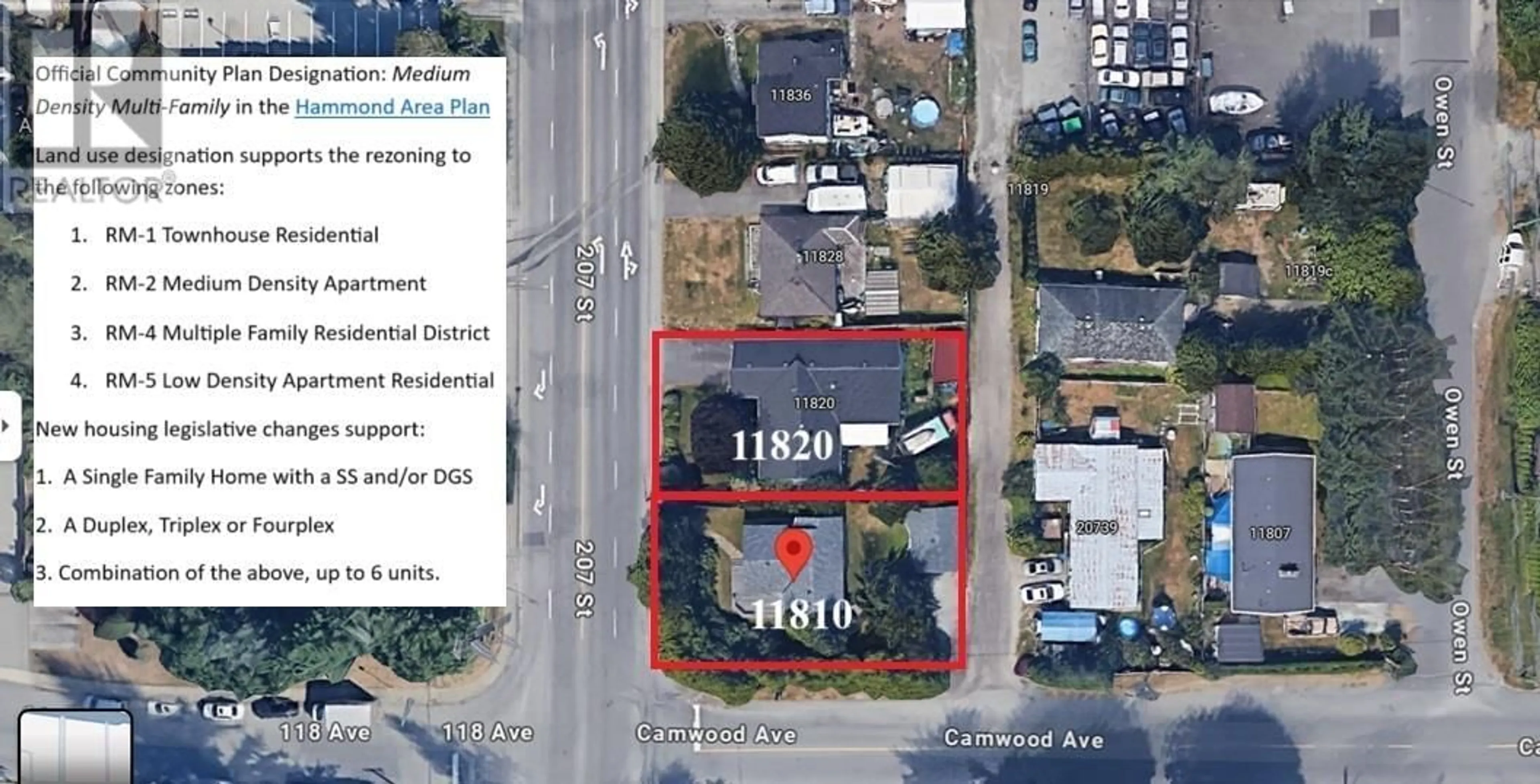 A pic from outside/outdoor area/front of a property/back of a property/a pic from drone, building for 11820 207 STREET, Maple Ridge British Columbia V2X1X5