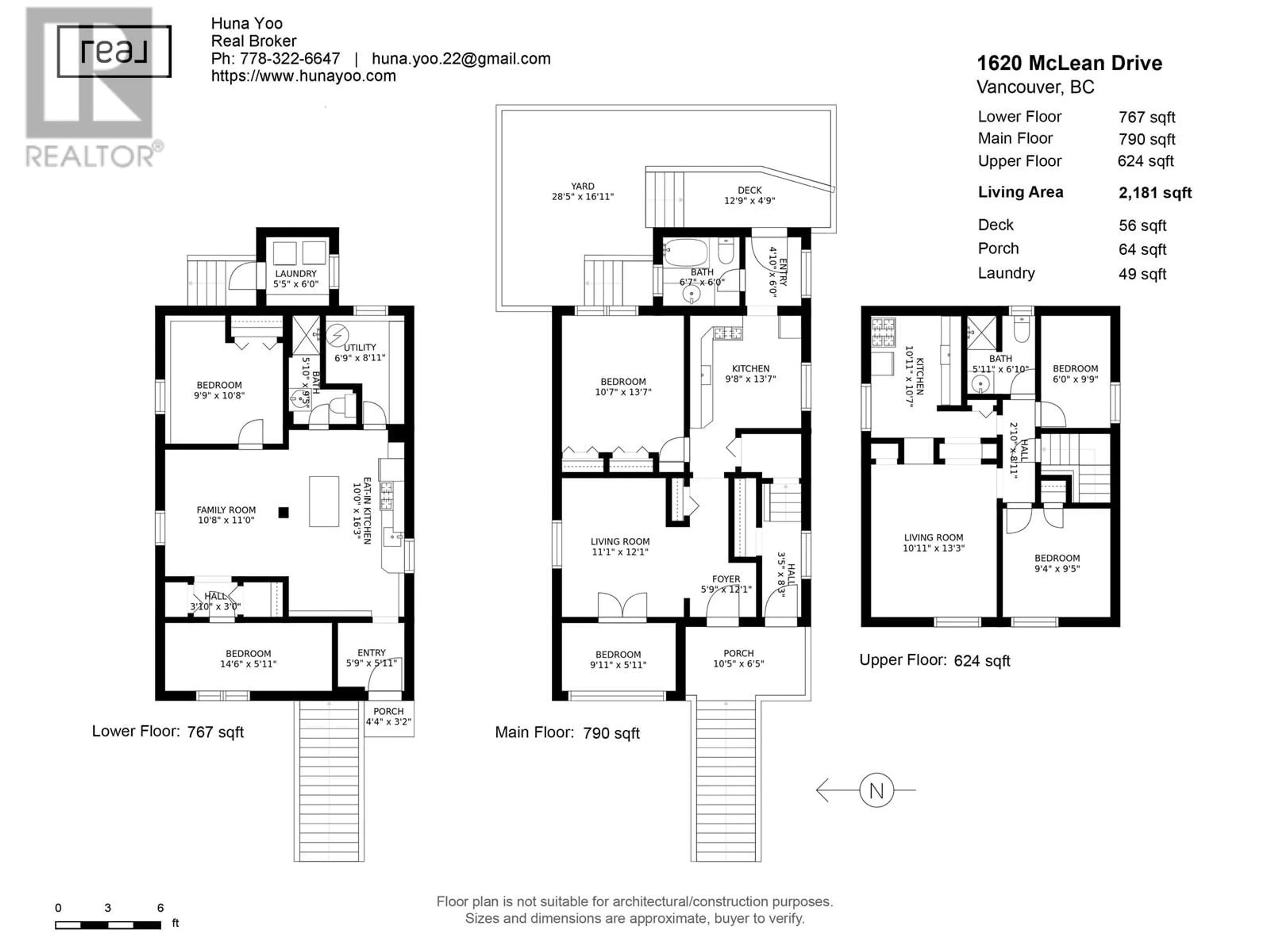 Floor plan for 1620 MCLEAN DRIVE, Vancouver British Columbia V5L3P3