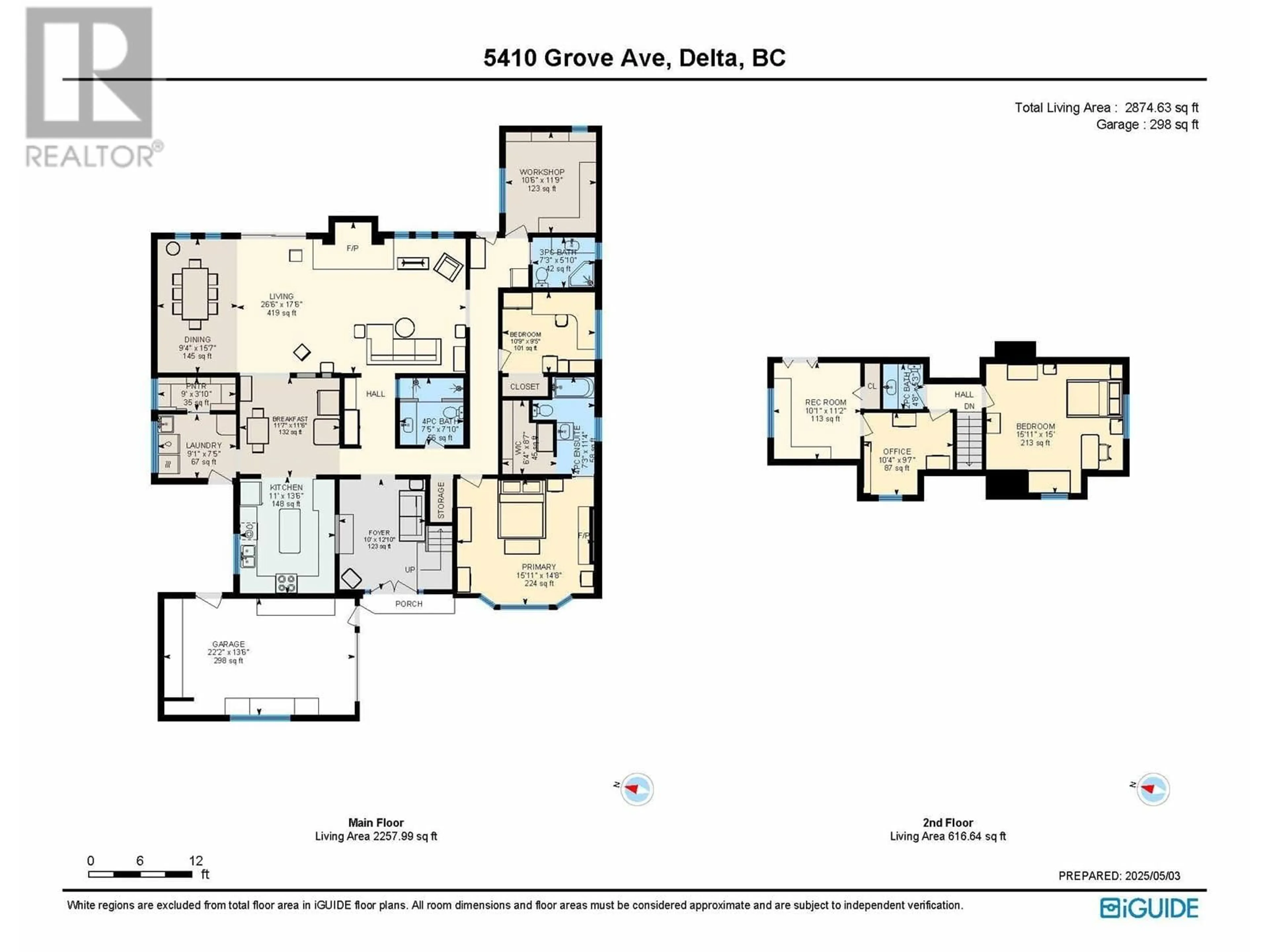 Floor plan for 5410 GROVE AVENUE, Delta British Columbia V4K2A7