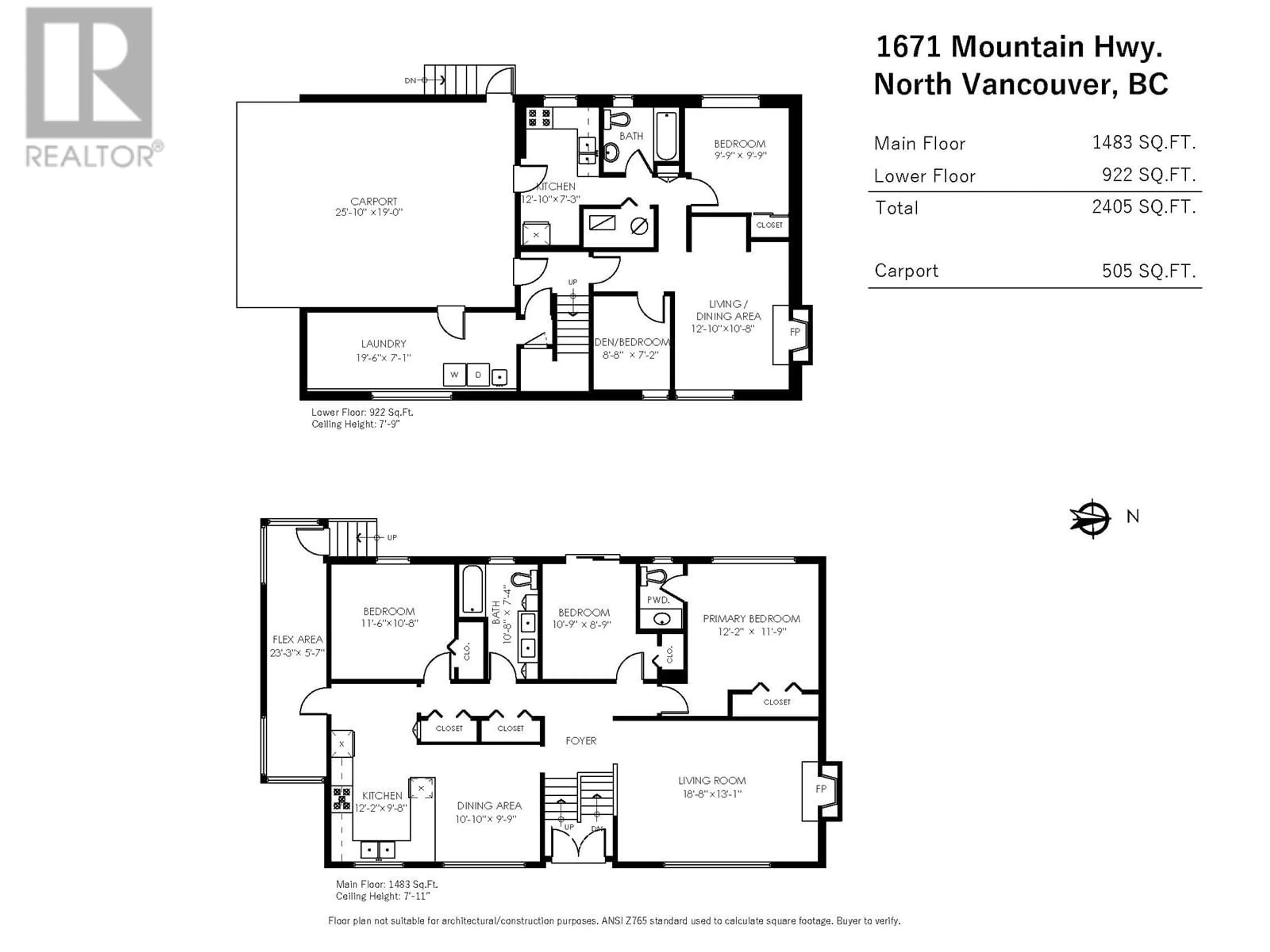 Floor plan for 1671 MOUNTAIN HIGHWAY, North Vancouver British Columbia V7J2M6