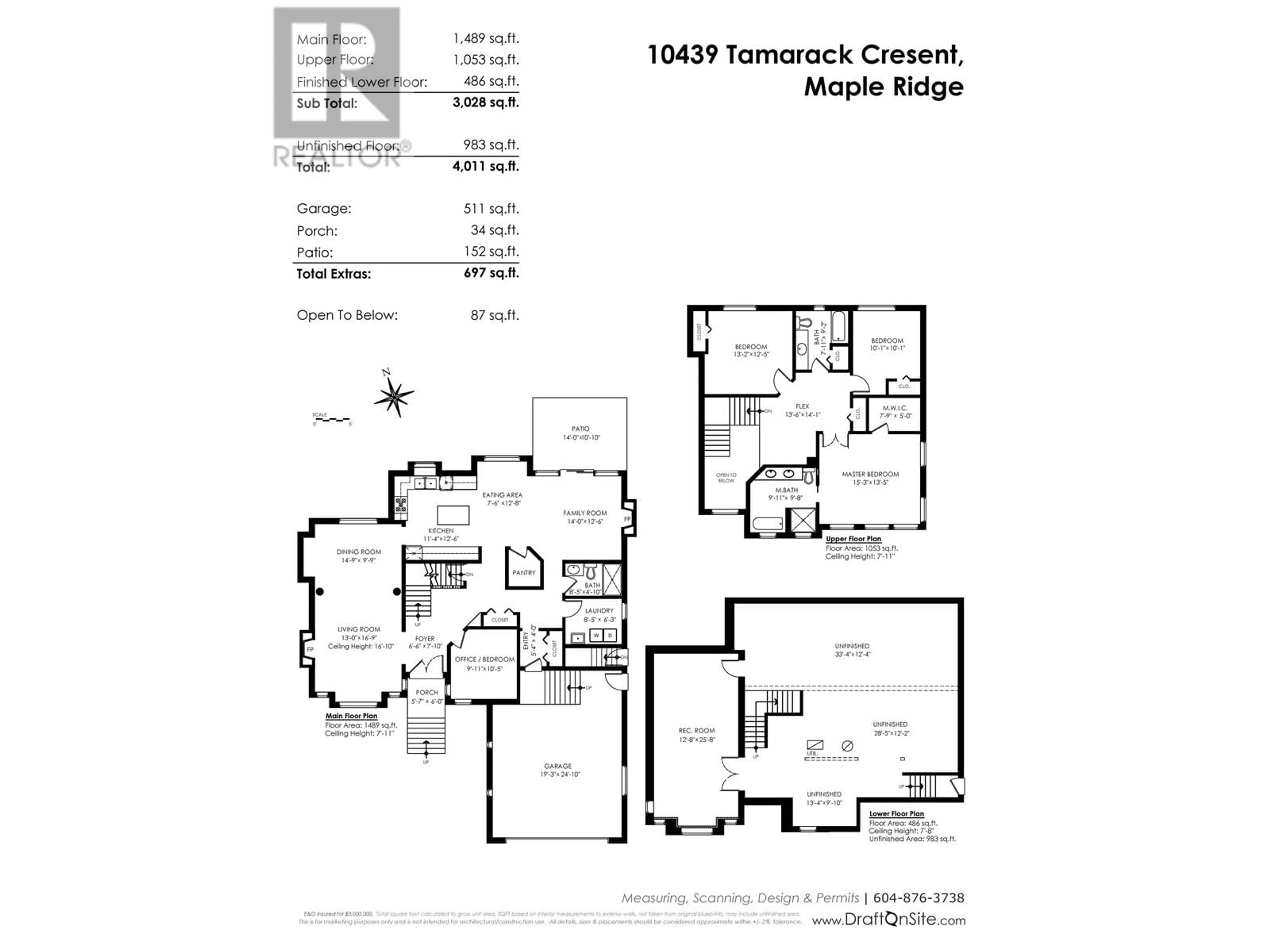 Floor plan for 10439 TAMARACK CRESCENT, Maple Ridge British Columbia V2W1B5
