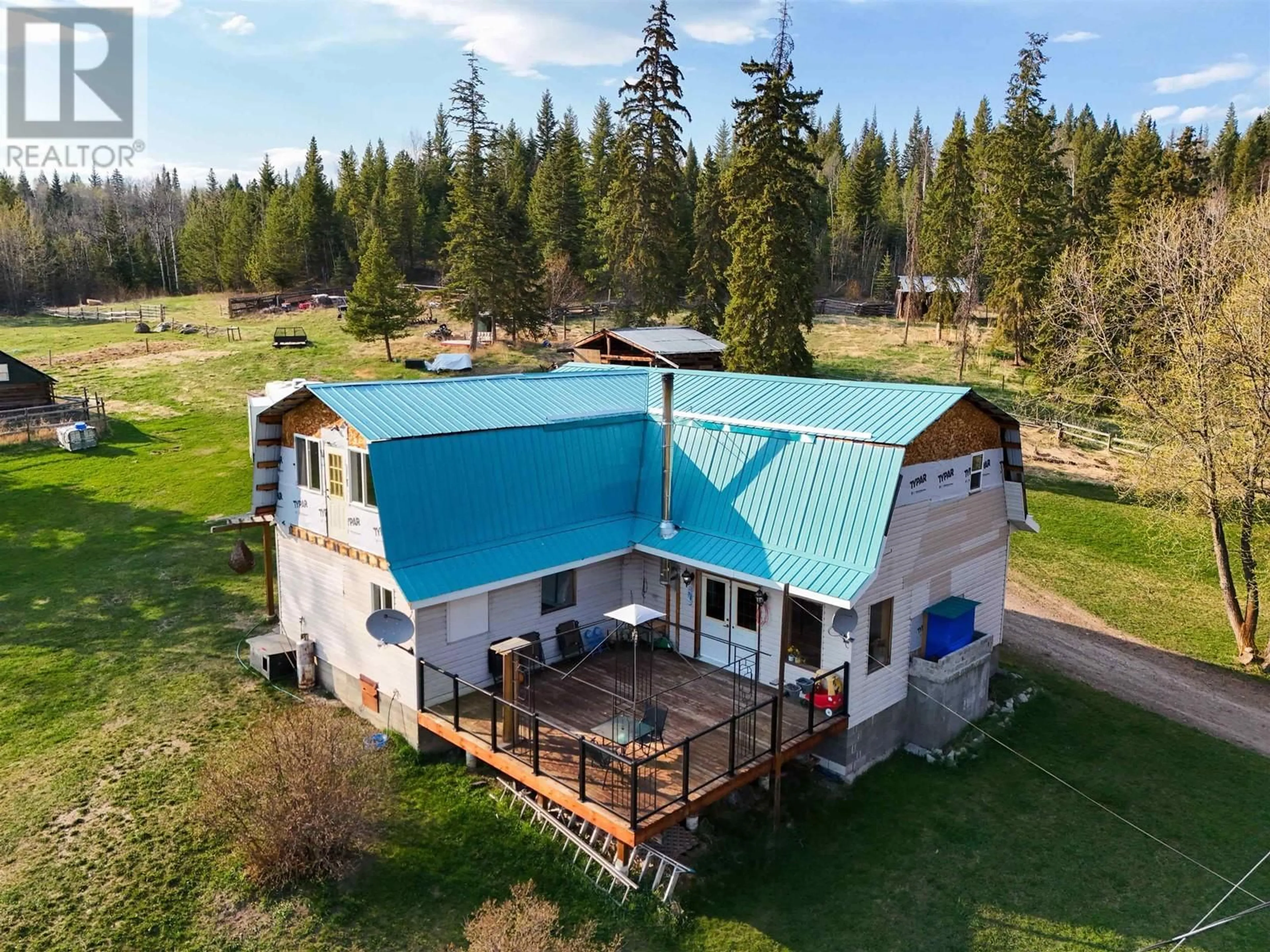 A pic from outside/outdoor area/front of a property/back of a property/a pic from drone, unknown for 4166 NAZKO ROAD, Quesnel British Columbia V2J7G3