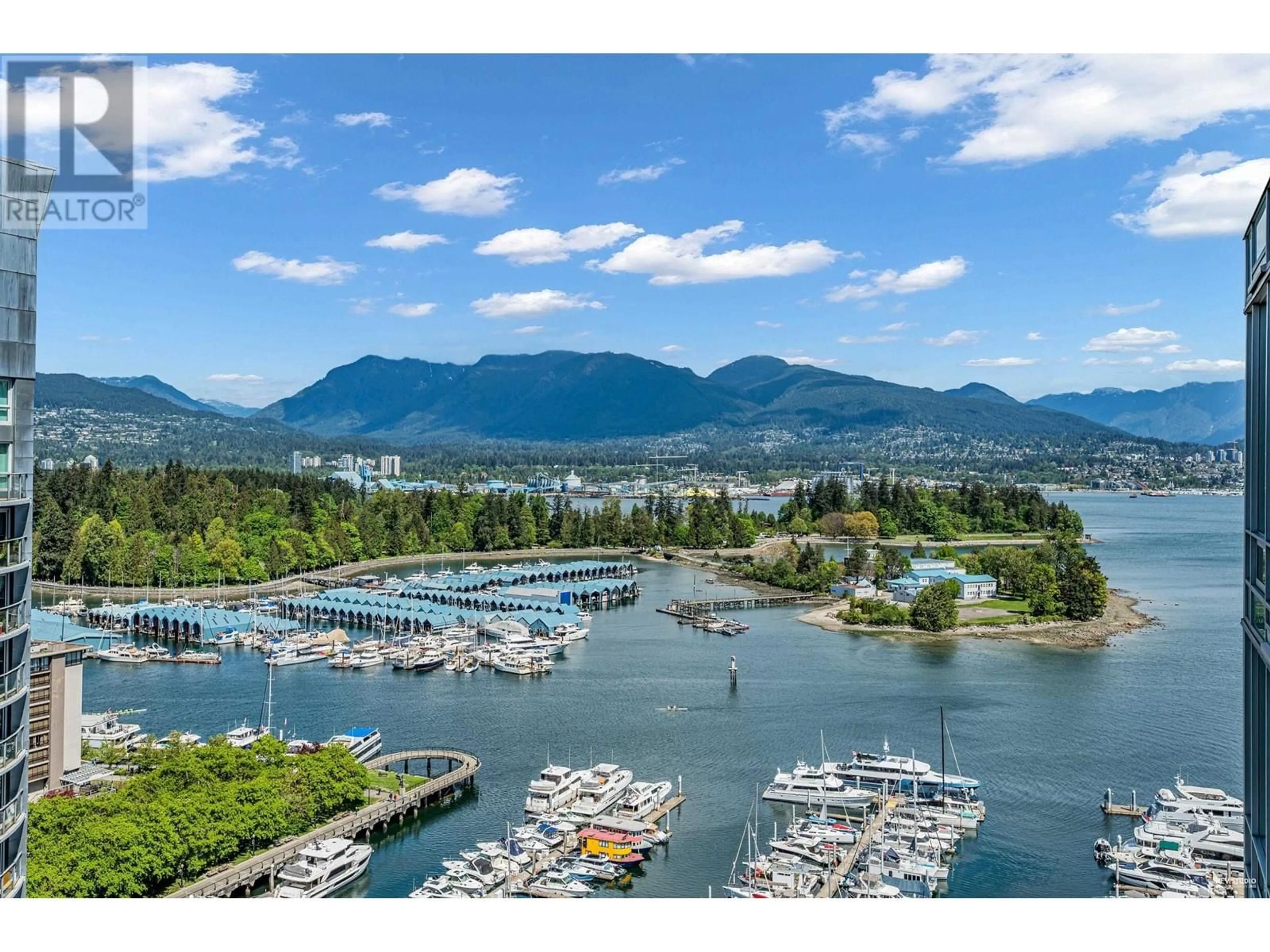 A pic from outside/outdoor area/front of a property/back of a property/a pic from drone, water/lake/river/ocean view for 2305 - 590 NICOLA STREET, Vancouver British Columbia V6G3J8