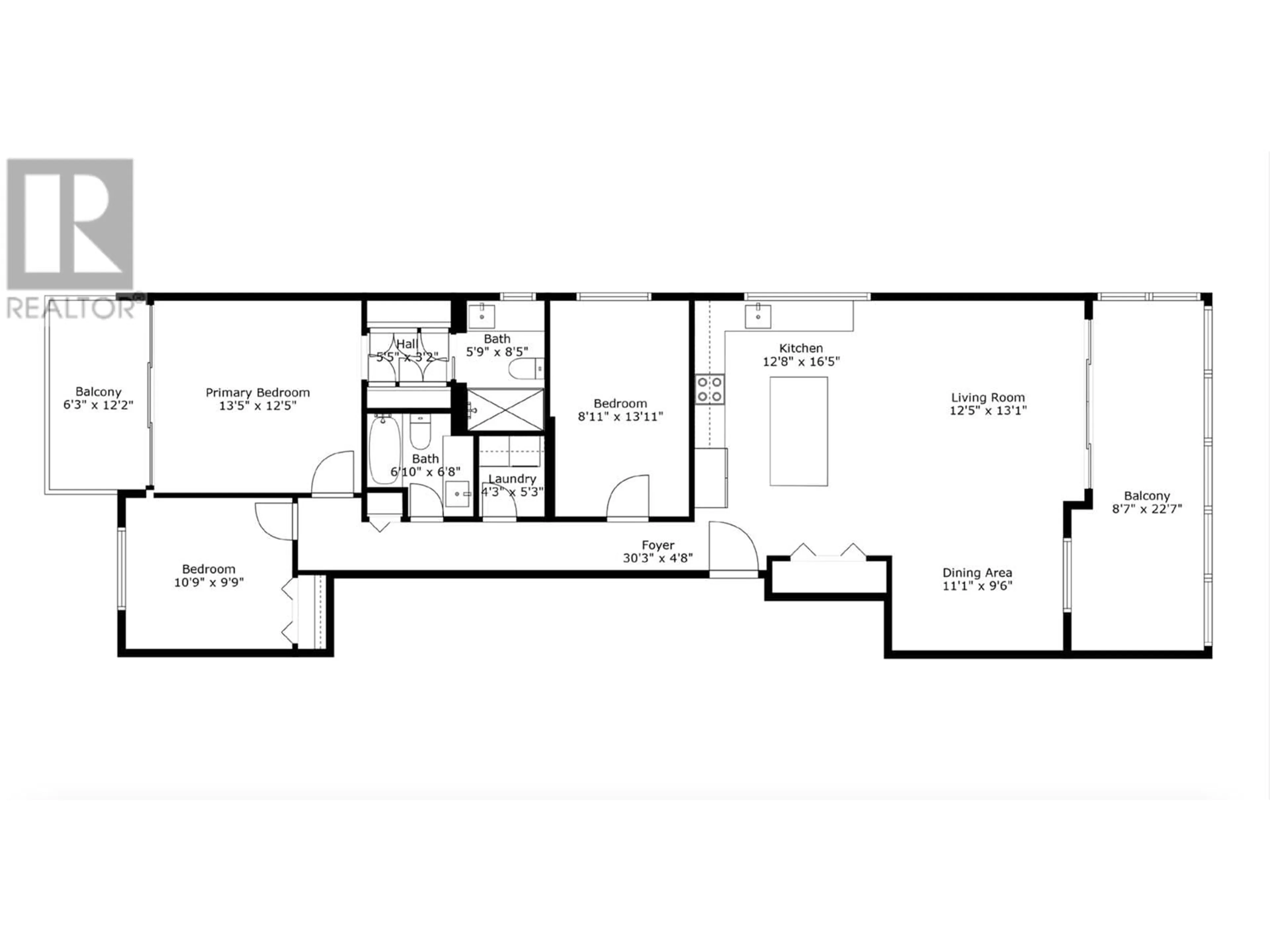 Floor plan for 401 - 475 13TH STREET, West Vancouver British Columbia V7T2N7