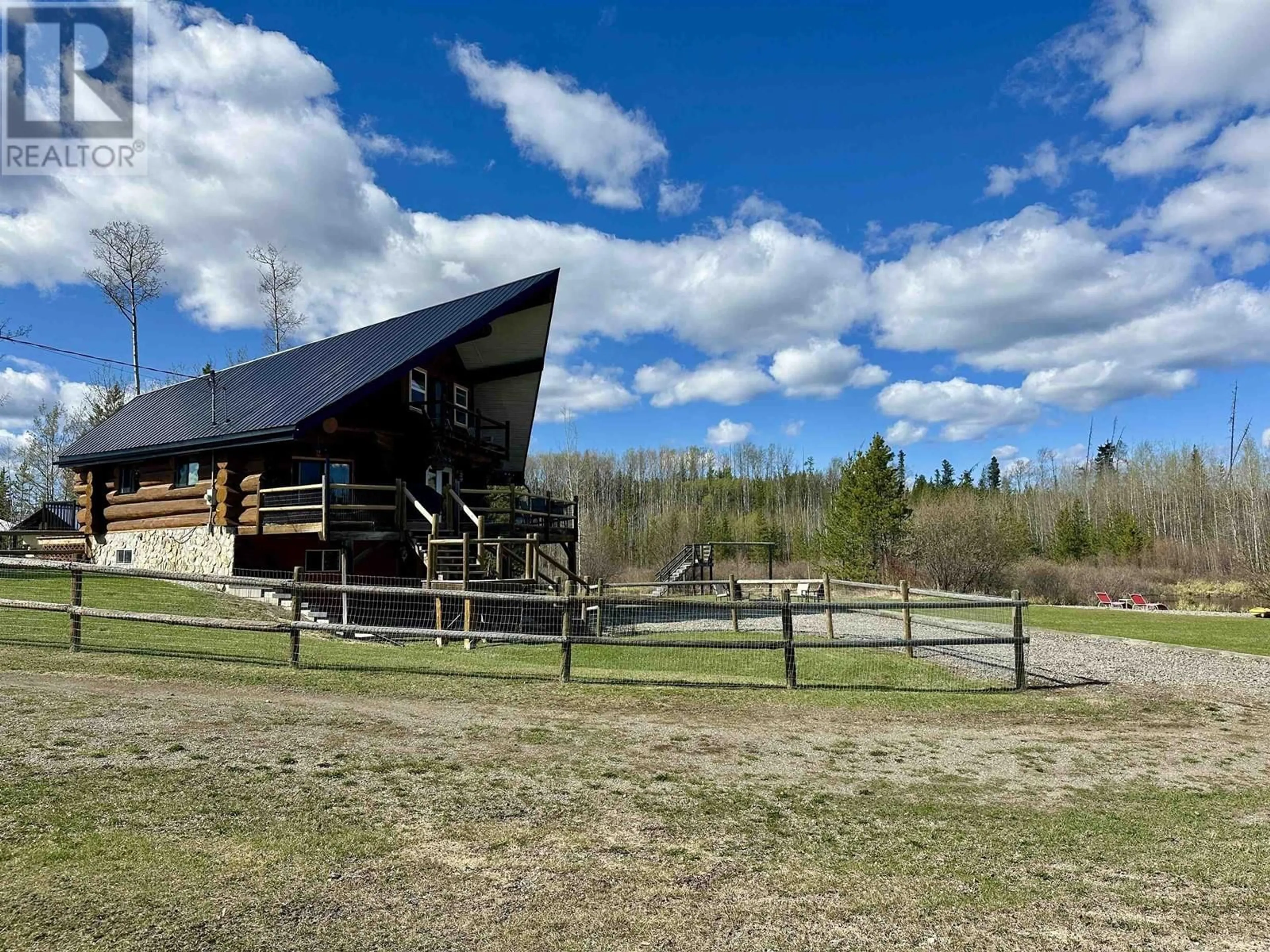A pic from outside/outdoor area/front of a property/back of a property/a pic from drone, mountain view for 24959 STURGEON POINT ROAD, Vanderhoof British Columbia V0J3A2