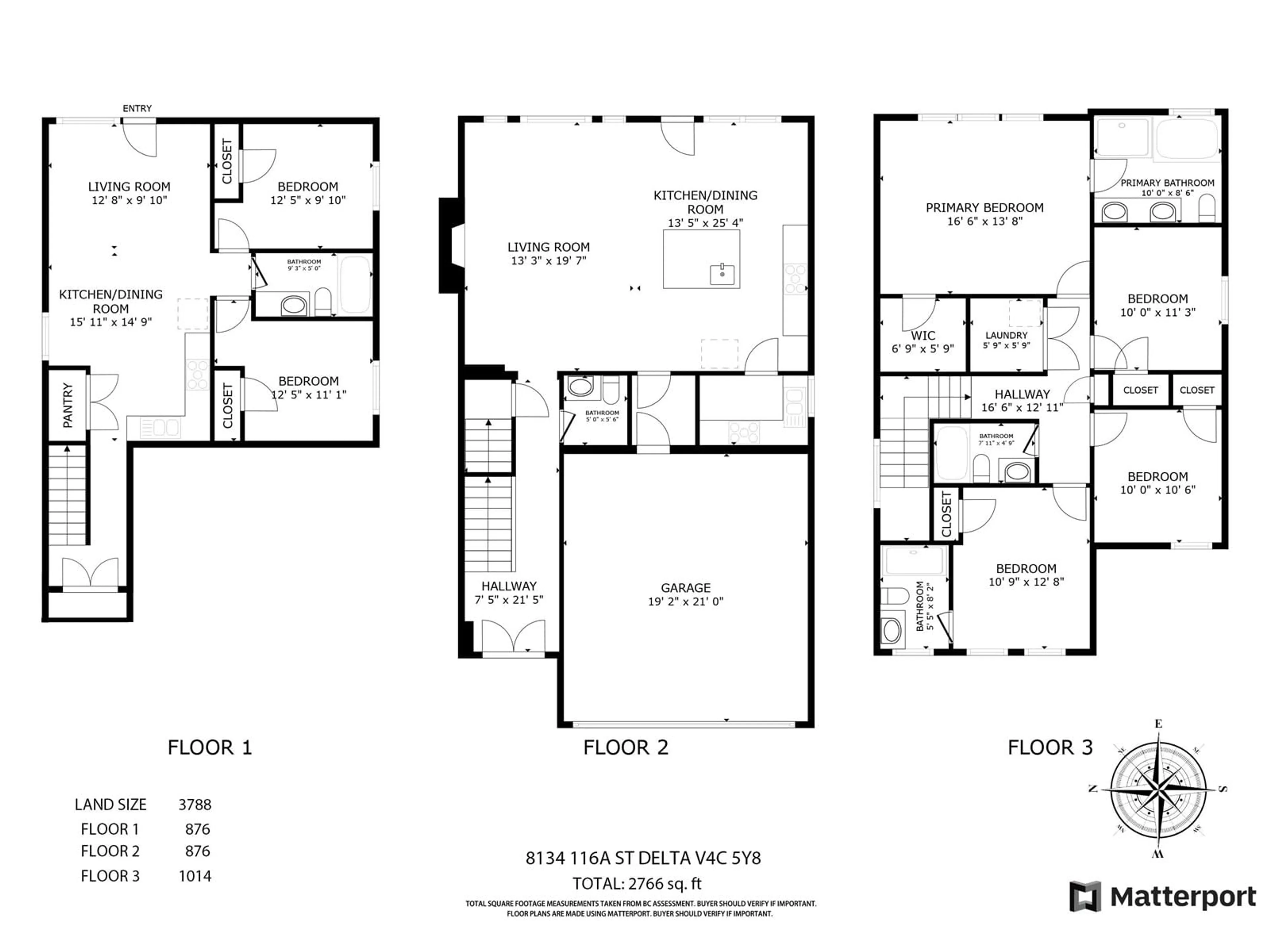 Floor plan for 8134 116A, Delta British Columbia V4C5Y8