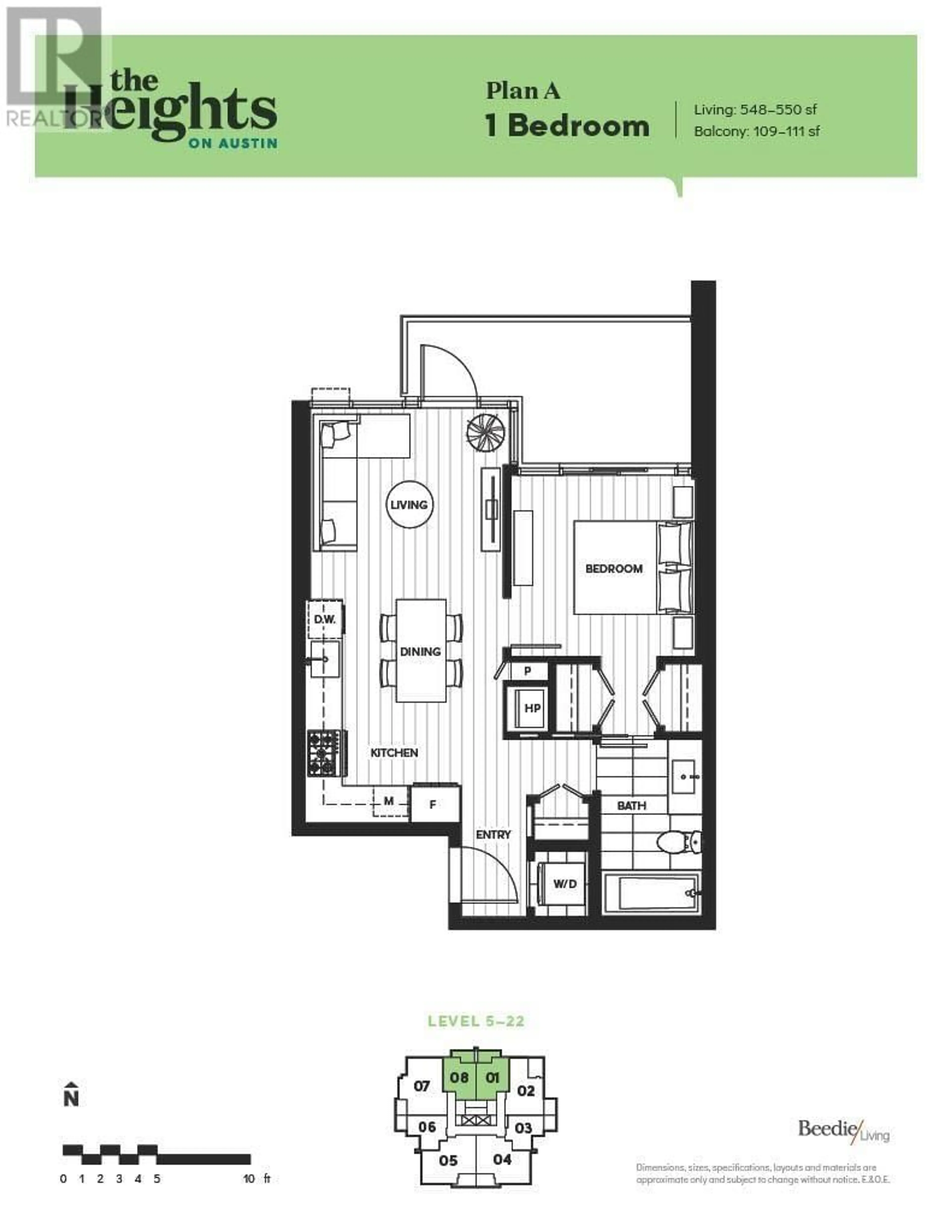 Floor plan for 1508 - 1045 AUSTIN AVENUE, Coquitlam British Columbia V3K0G9