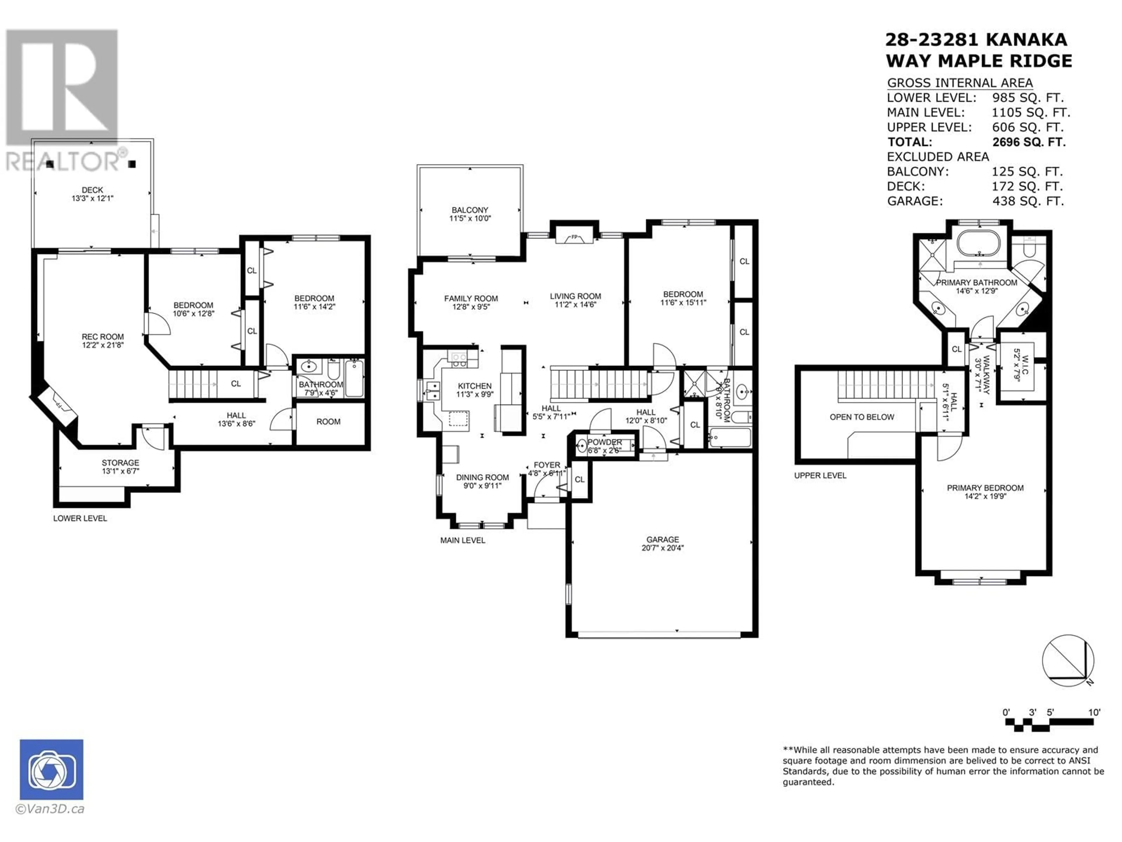 Floor plan for 28 - 23281 KANAKA WAY, Maple Ridge British Columbia V2W1Z2