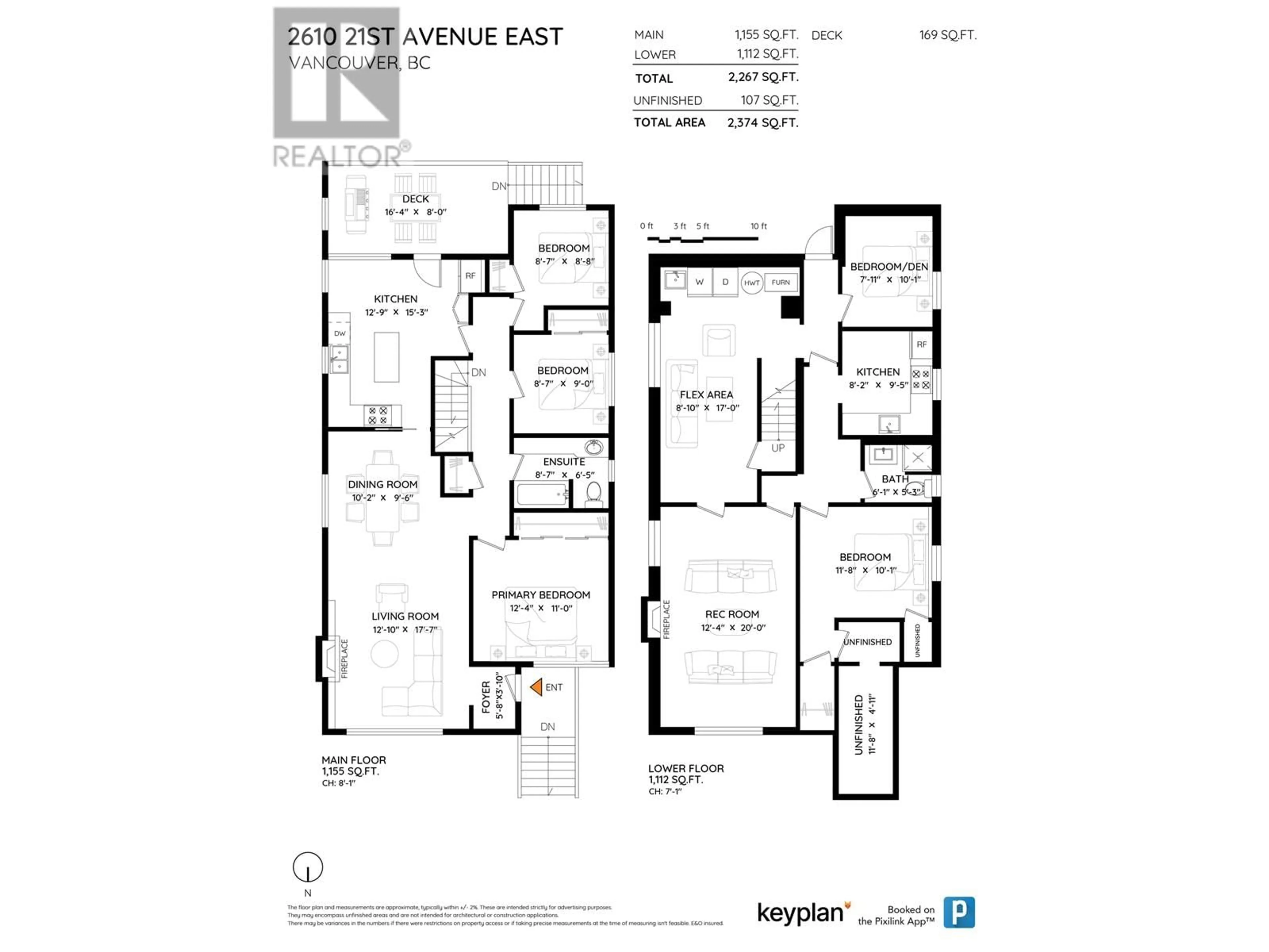 Floor plan for 2610 21ST AVENUE, Vancouver British Columbia V5M2W1