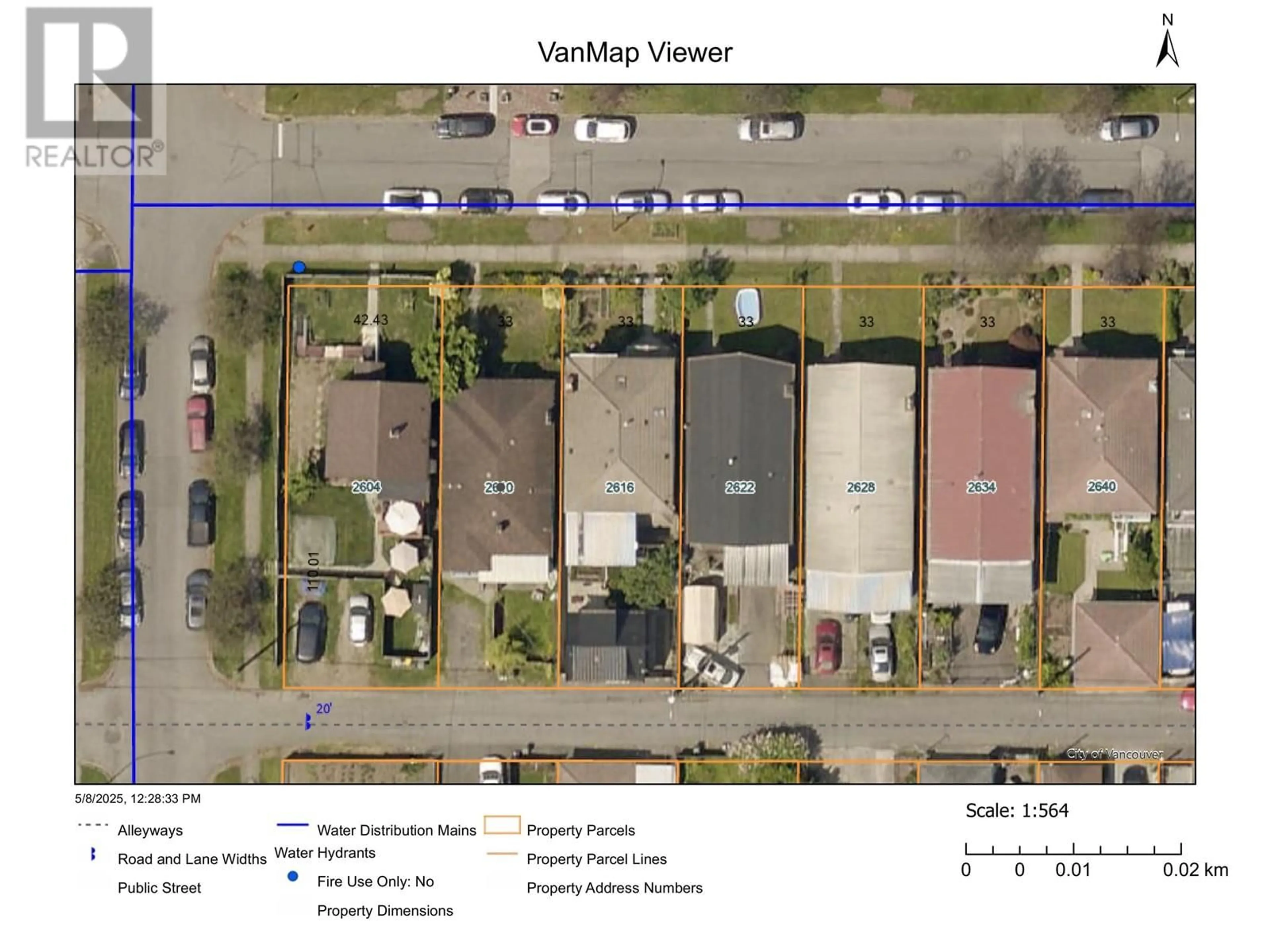 A pic from outside/outdoor area/front of a property/back of a property/a pic from drone, street for 2610 21ST AVENUE, Vancouver British Columbia V5M2W1