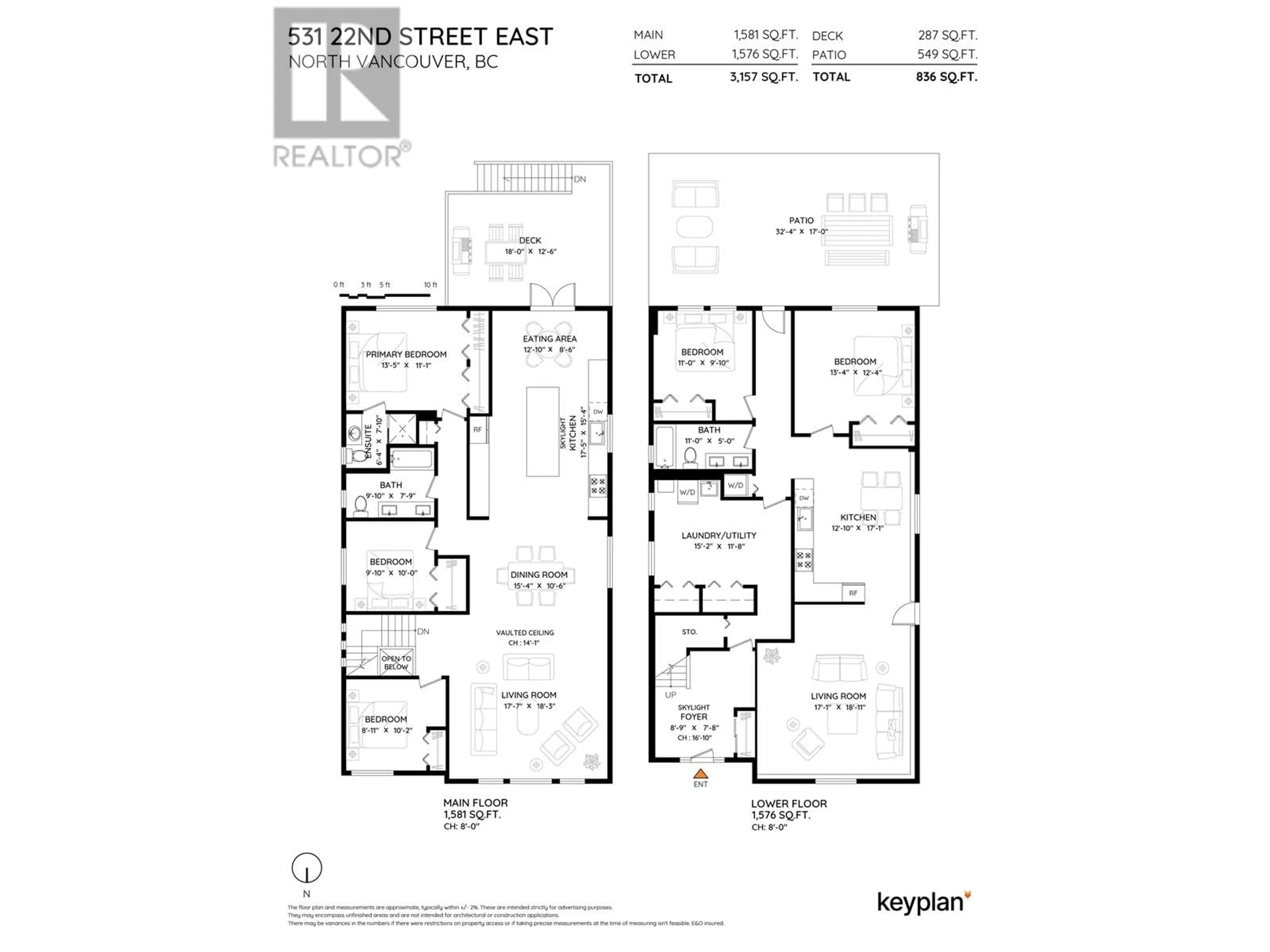 Floor plan for 531 22ND STREET, North Vancouver British Columbia V7L4P1