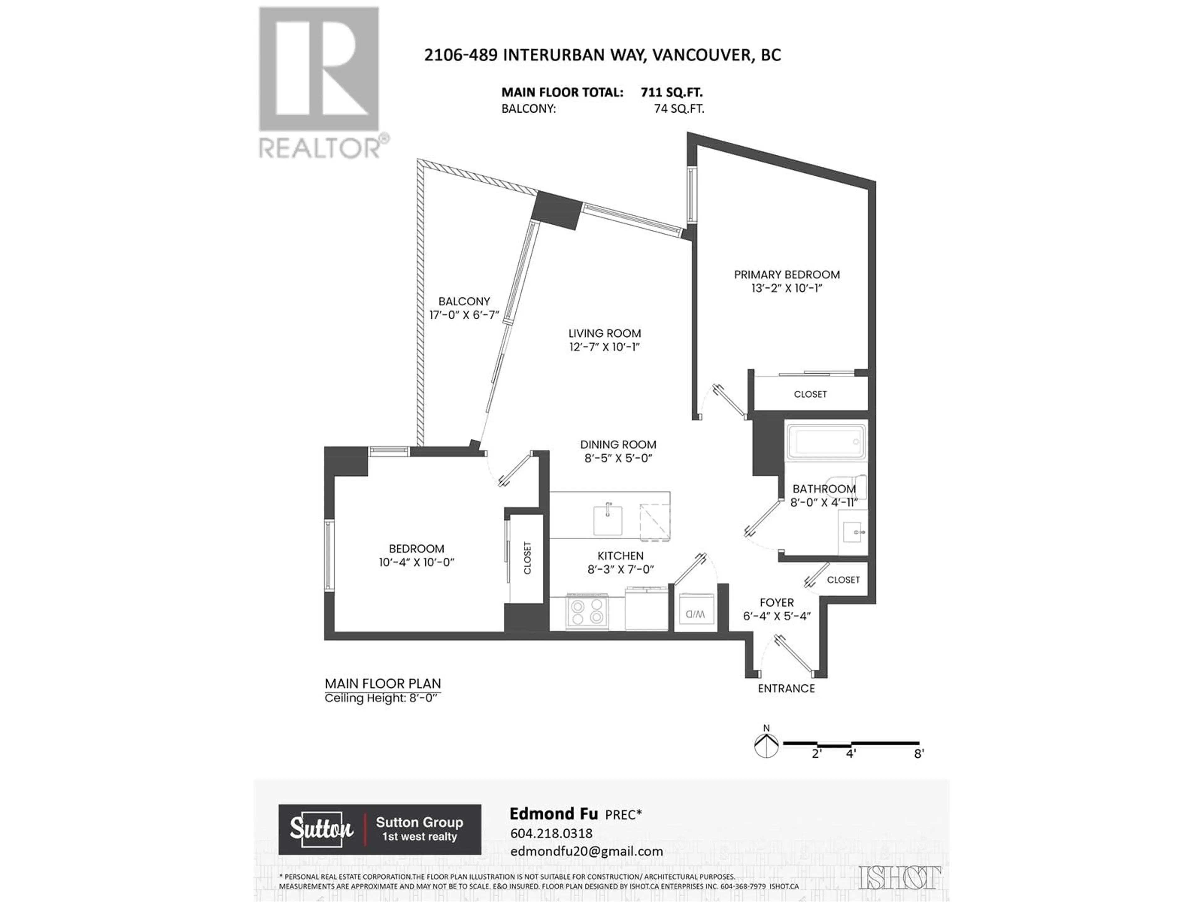 Floor plan for 2106 - 489 INTERURBAN WAY, Vancouver British Columbia V5X0C7