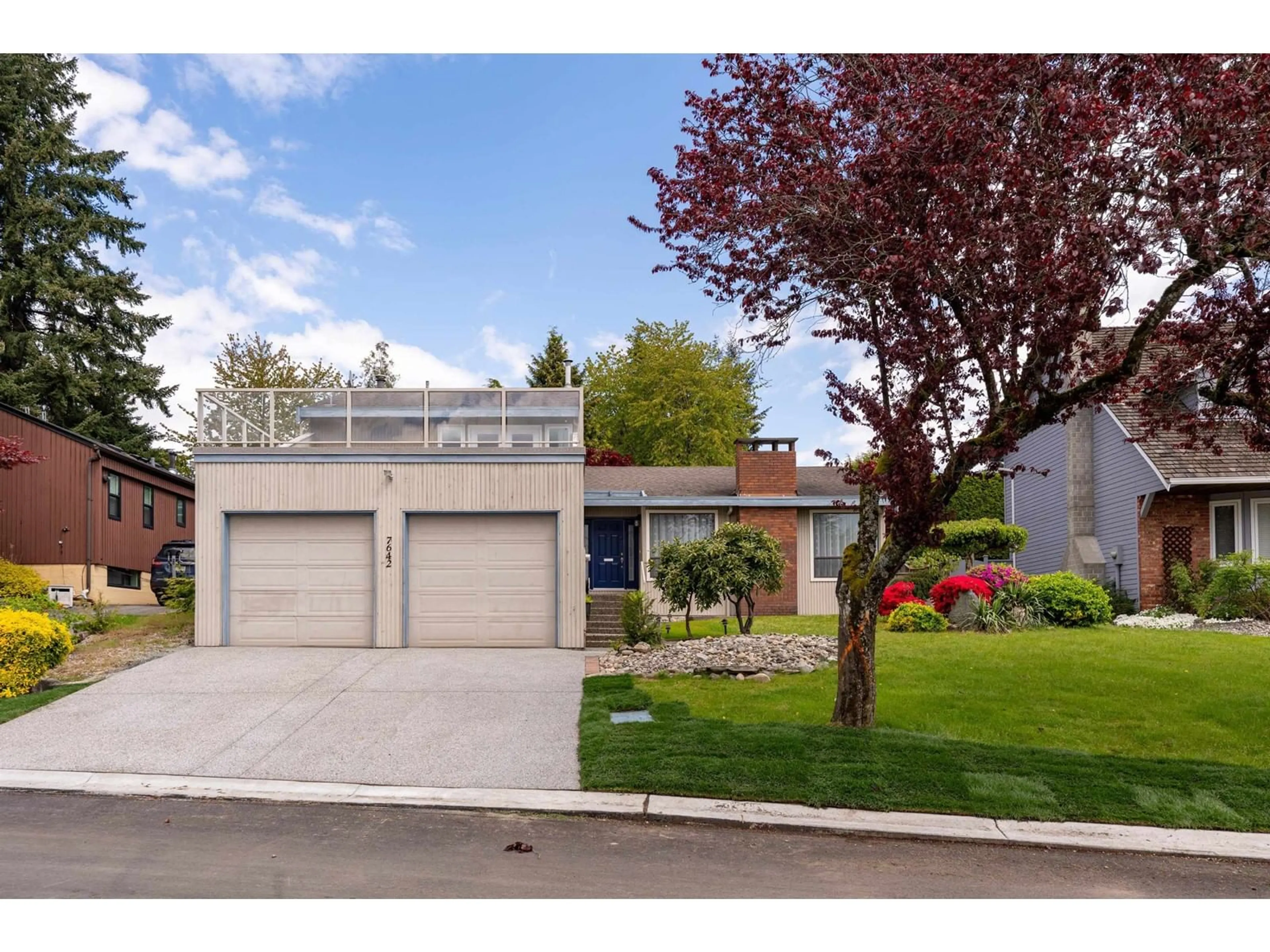 Home with vinyl exterior material, street for 7642 GARFIELD, Delta British Columbia V4C4E5