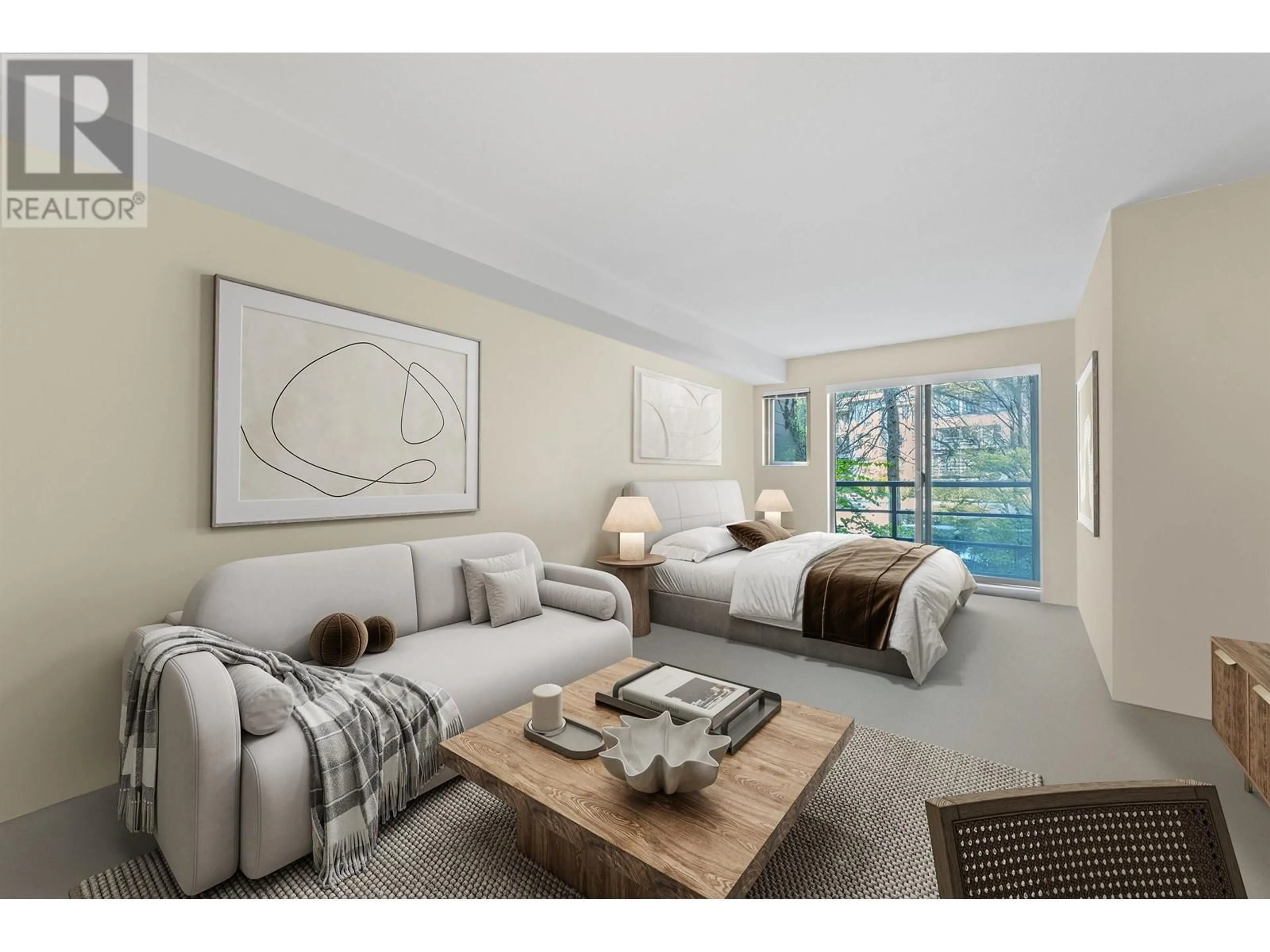 Living room with furniture, unknown for 319 - 9339 UNIVERSITY CRESCENT, Burnaby British Columbia V5A4Y1