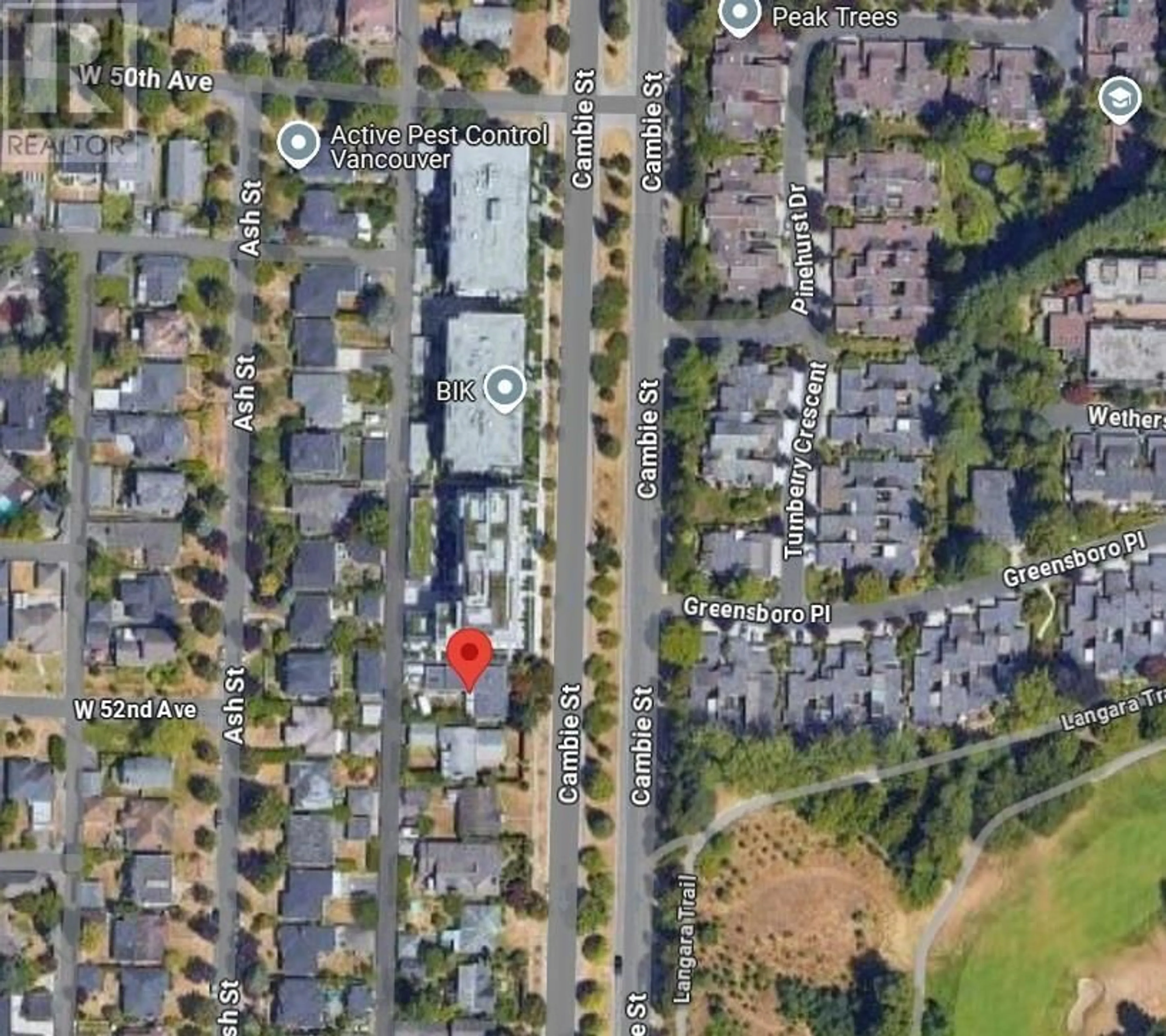 Picture of a map for 6789 CAMBIE STREET, Vancouver British Columbia V6P3H1