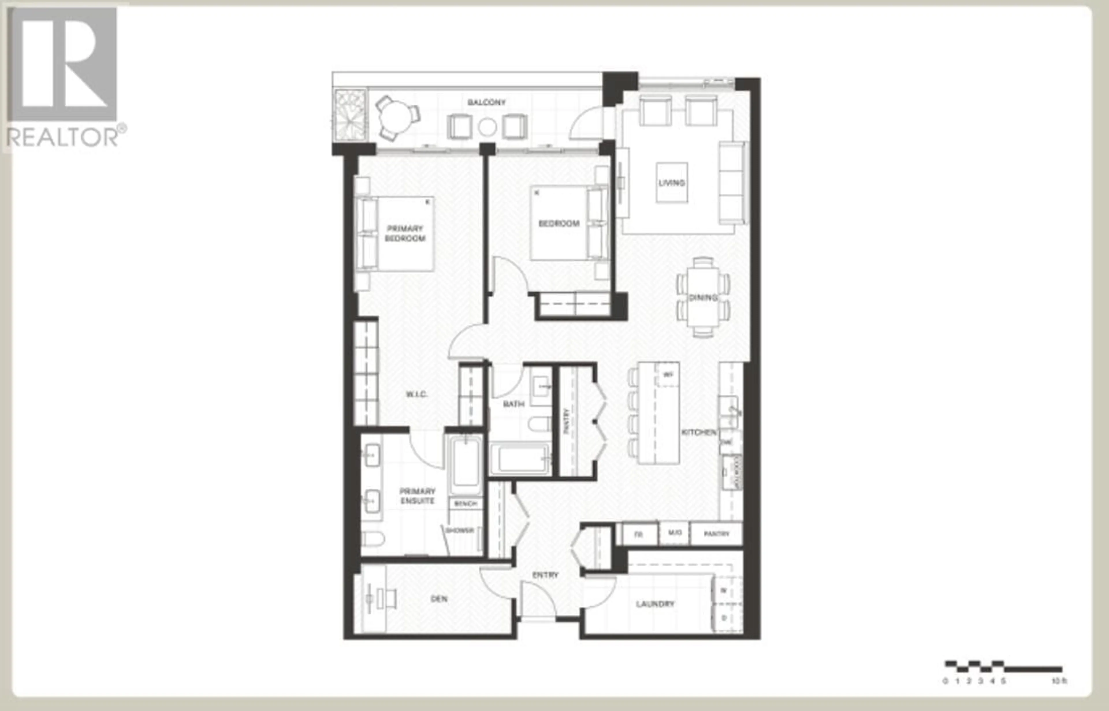Floor plan for 303 - 2490 MARINE DRIVE, West Vancouver British Columbia V7V1L1
