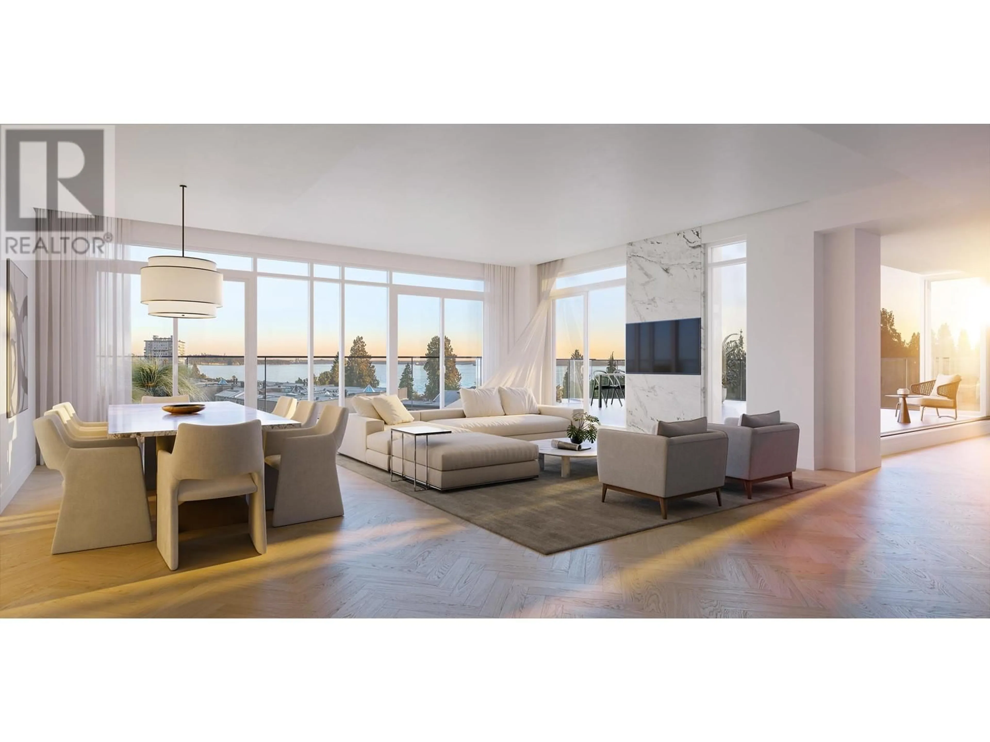 Living room with furniture, unknown for PH1 - 2490 MARINE DRIVE, West Vancouver British Columbia V7V1L1